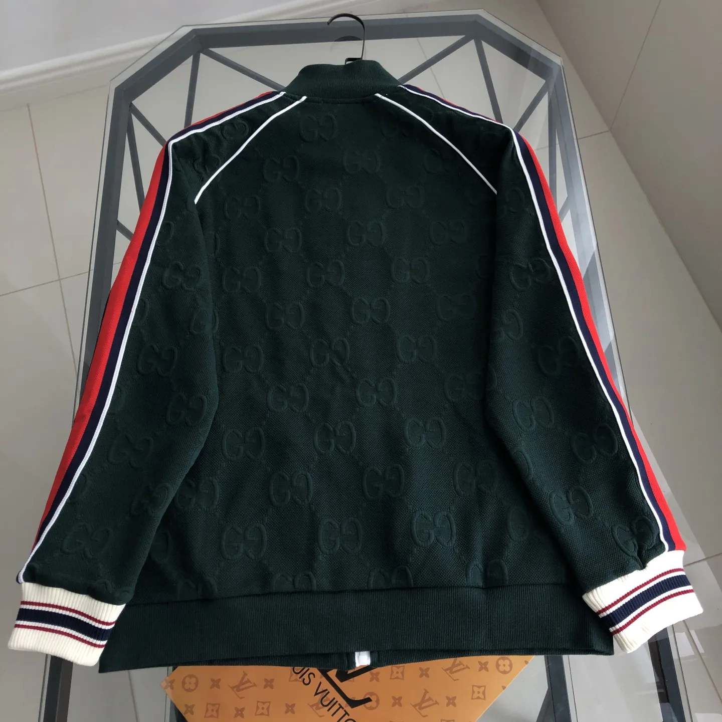 Web-Stripe Monogram Zip-Up Track Jacket D19520085 — view 2