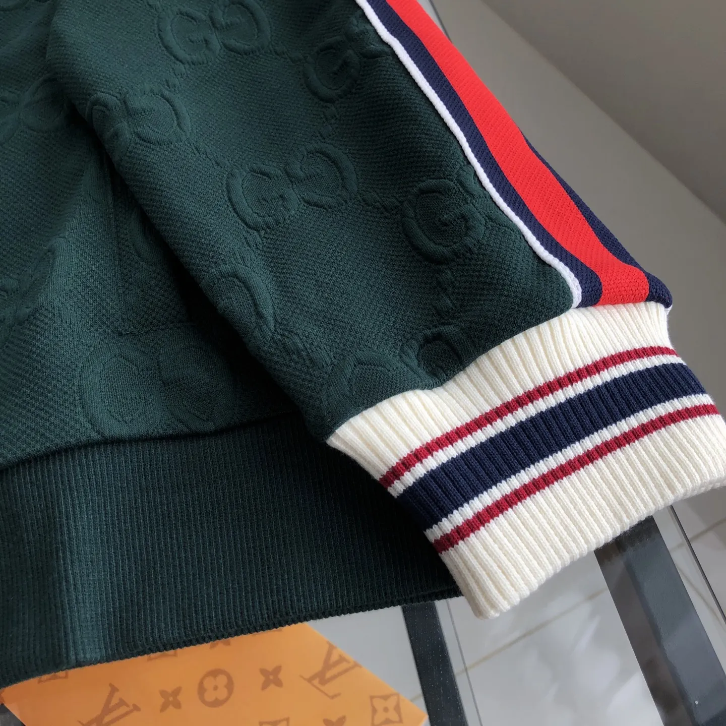 Web-Stripe Monogram Zip-Up Track Jacket D19520085 — view 5