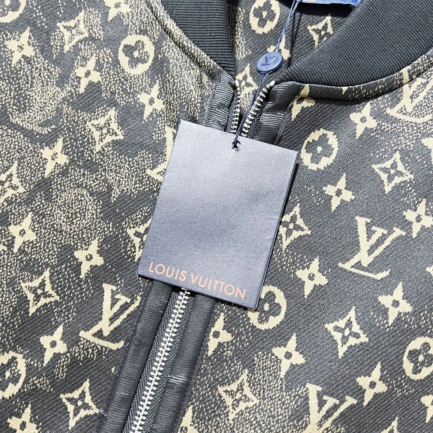 Monogram Print Zip-Up Bomber Jacket D19520061 — view 5