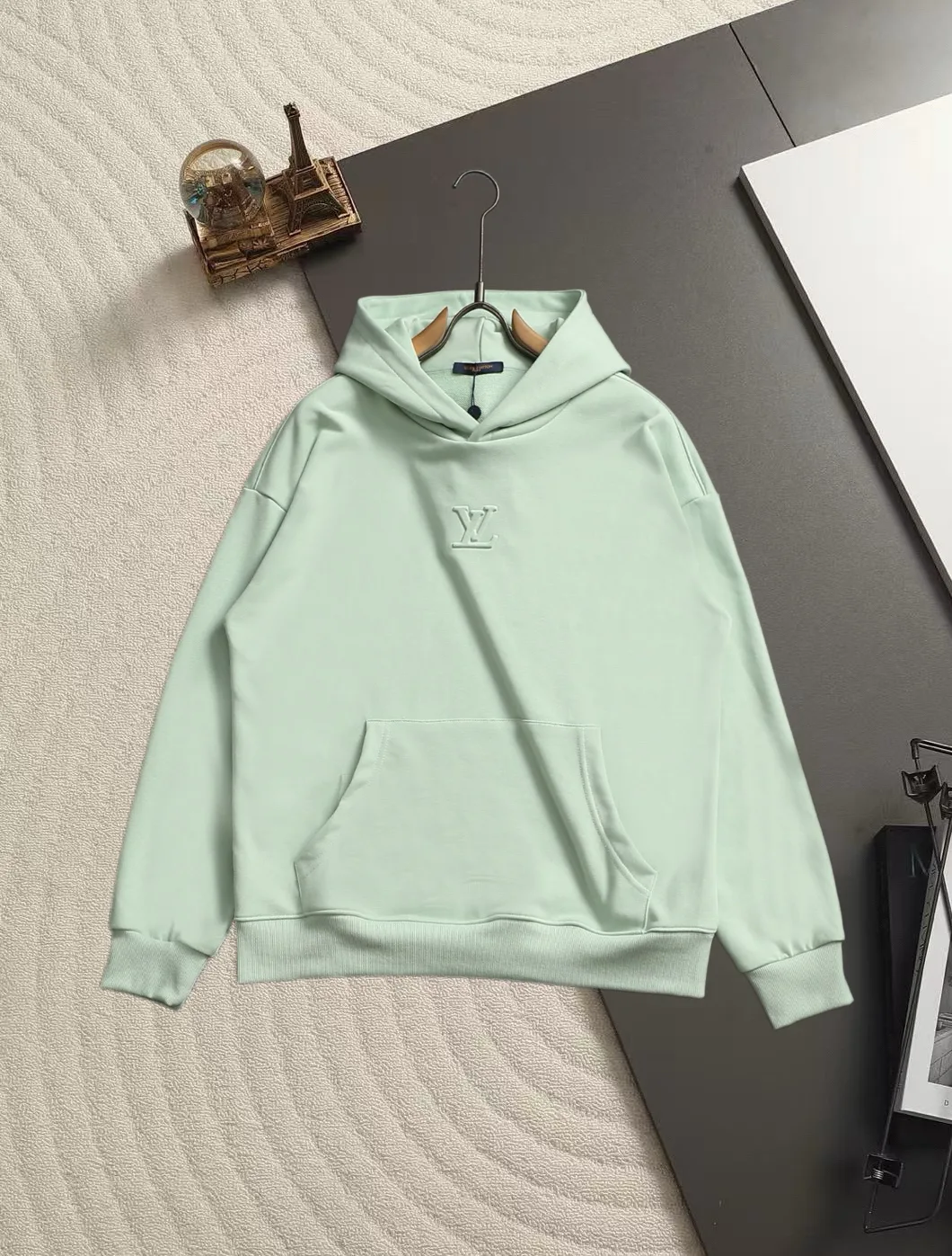 Embossed Logo Cotton-Blend Hoodie D19520043