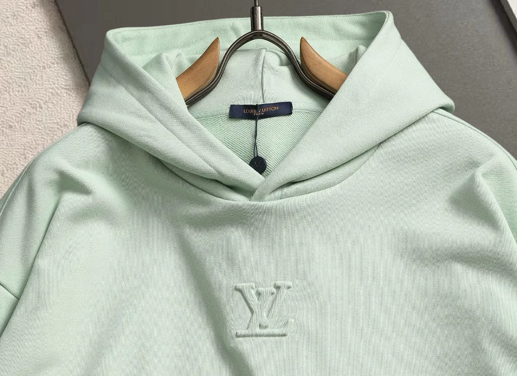 Embossed Logo Cotton-Blend Hoodie D19520043 — view 3