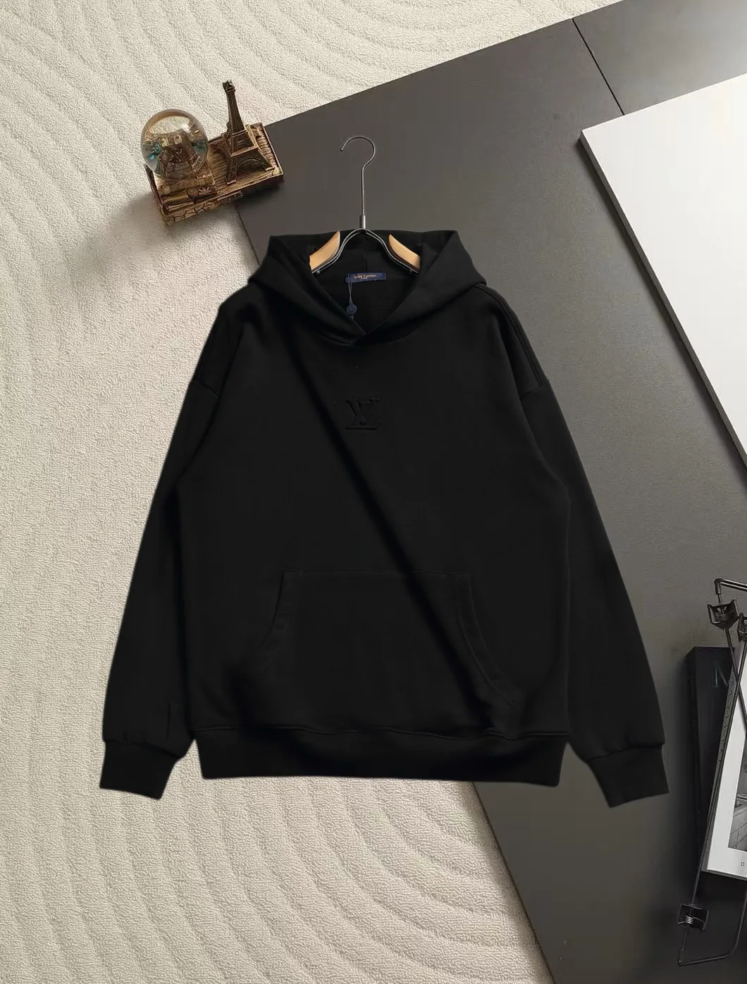 Embossed Logo Cotton-Blend Hoodie D19520046
