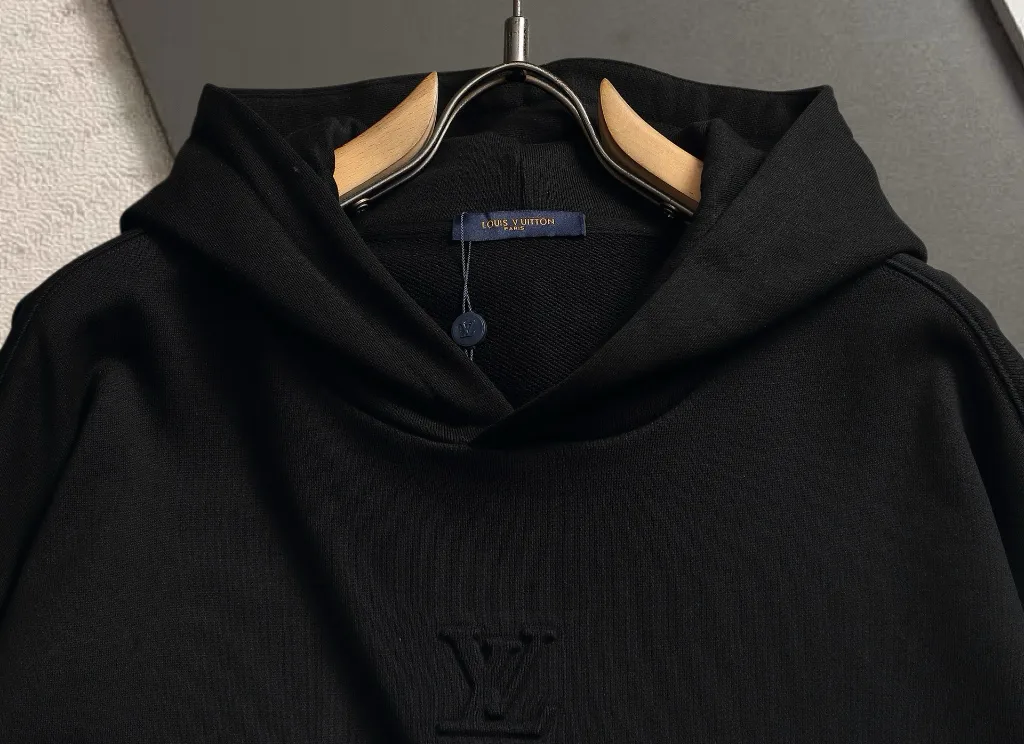 Embossed Logo Cotton-Blend Hoodie D19520046 — view 3