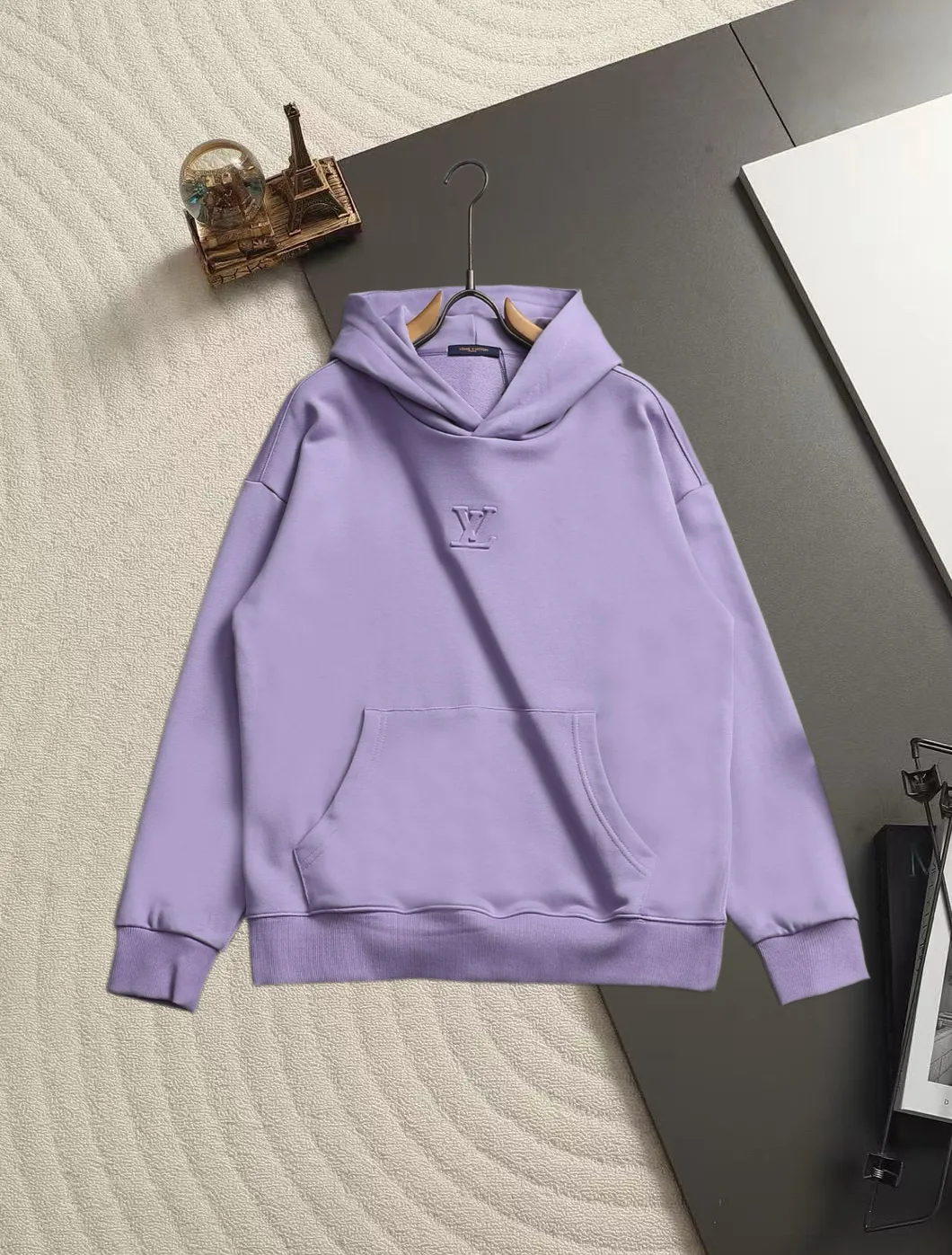 Embossed Logo Cotton-Blend Hoodie D19520044