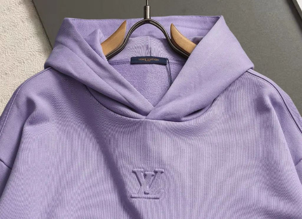 Embossed Logo Cotton-Blend Hoodie D19520044 — view 3