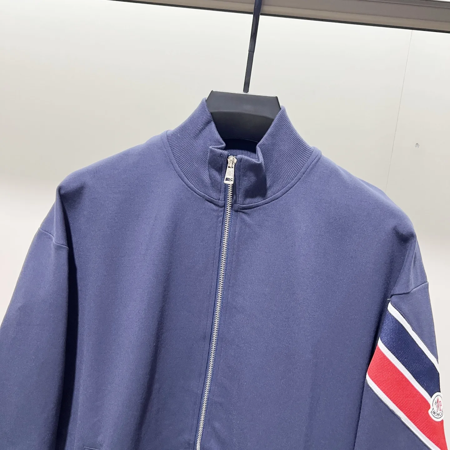 Logo-Patch Striped Zip-Up Track Jacket D19520069 — view 4