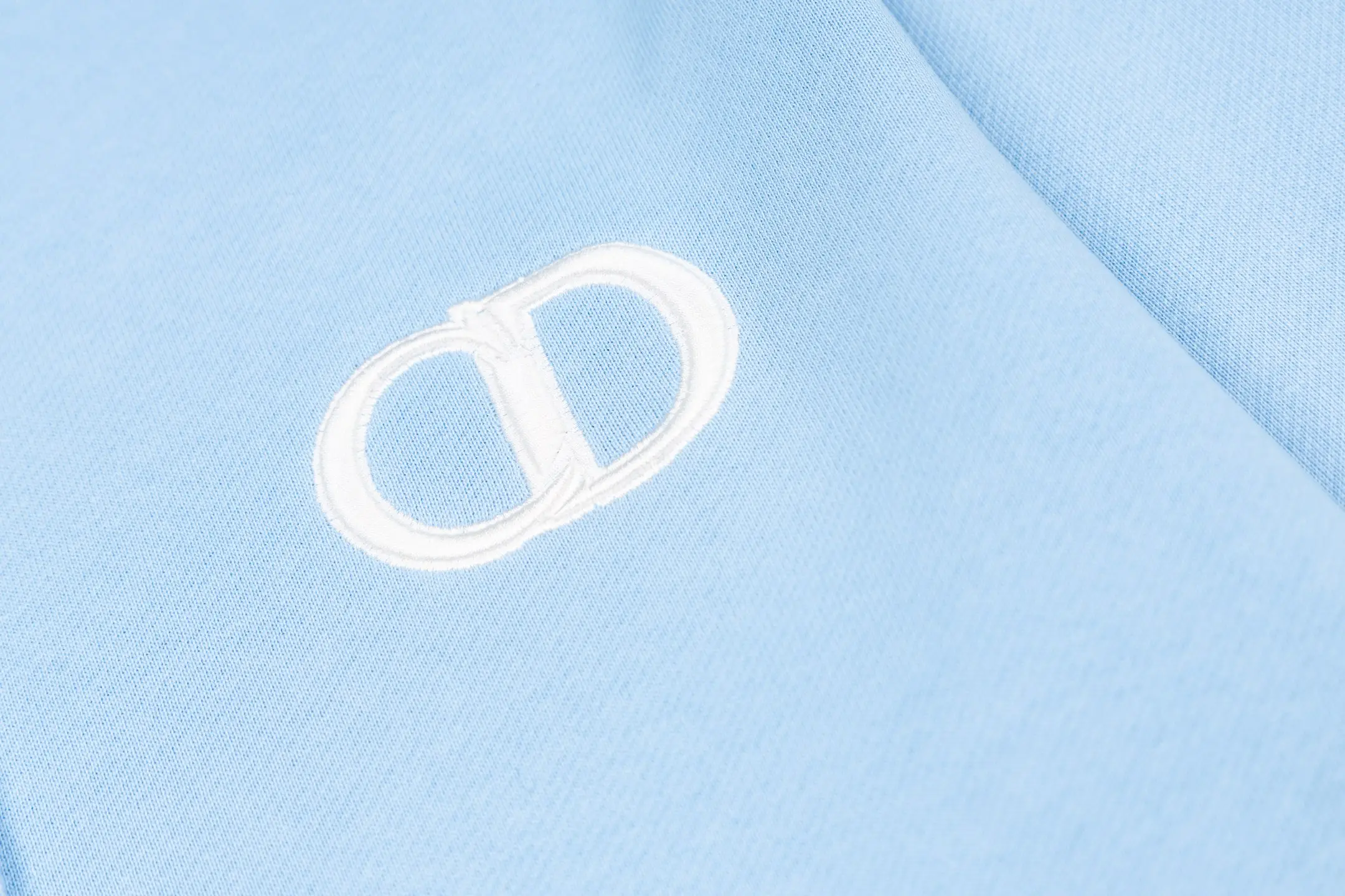 CD Icon Embroidered Cotton-Jersey Hoodie D19519907 — view 8