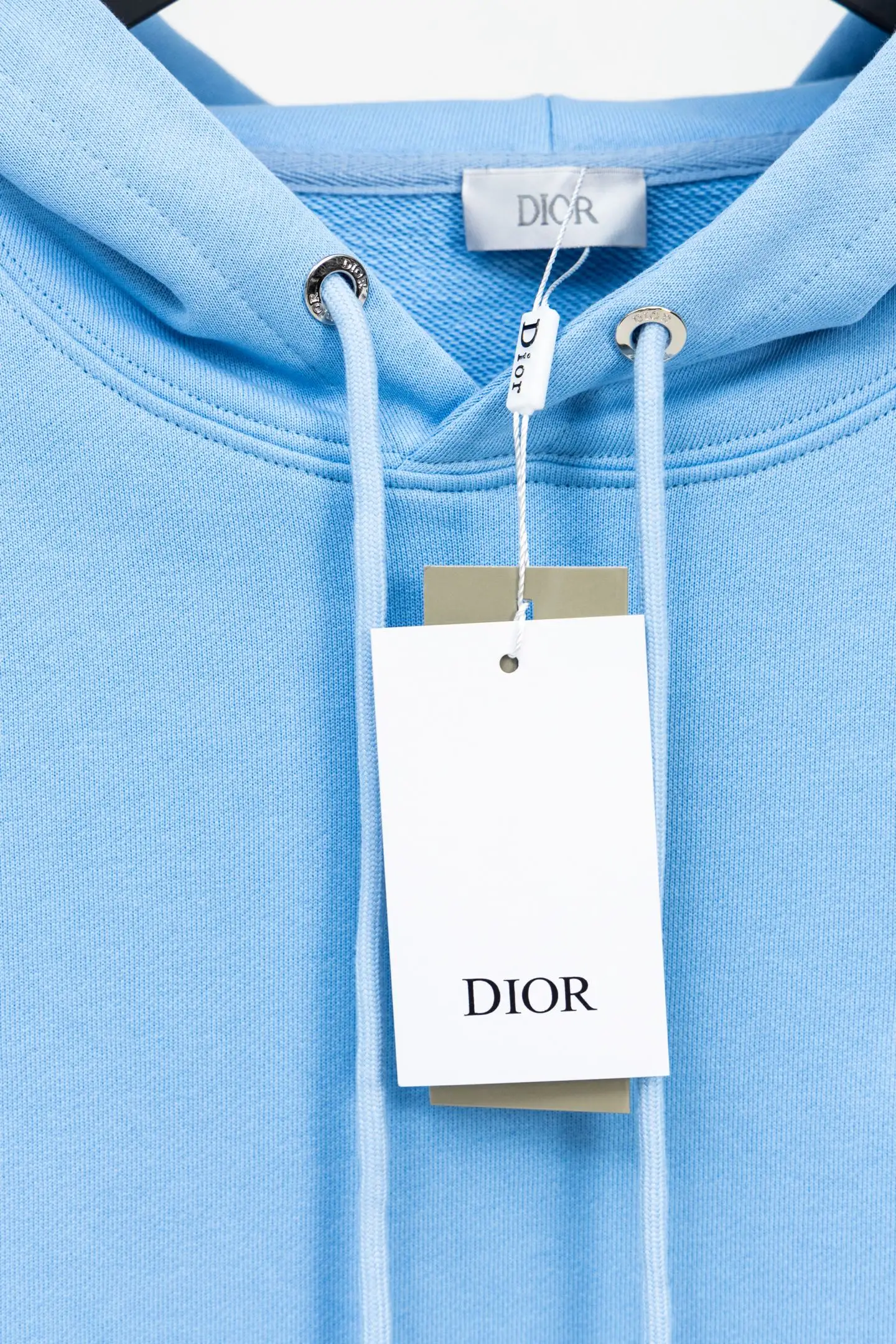 CD Icon Embroidered Cotton-Jersey Hoodie D19519906 — view 9