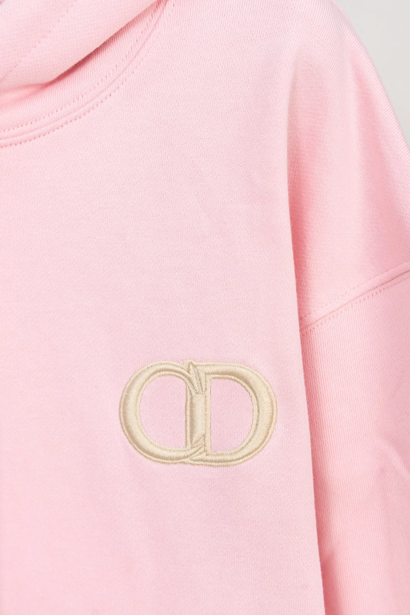 CD Icon Embroidered Cotton-Jersey Hoodie D19519908 — view 5