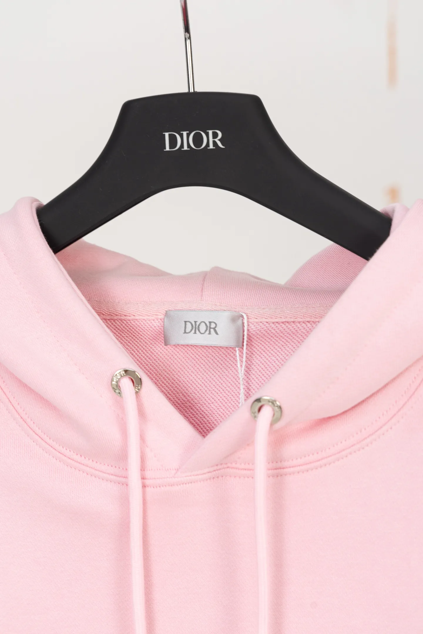 CD Icon Embroidered Cotton-Jersey Hoodie D19519908 — view 6