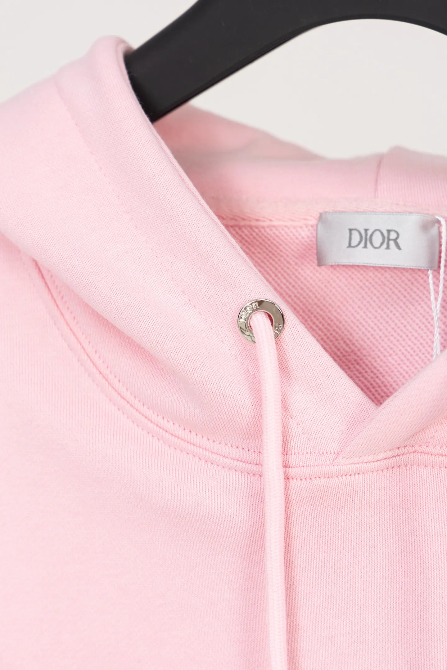 CD Icon Embroidered Cotton-Jersey Hoodie D19519908 — view 9