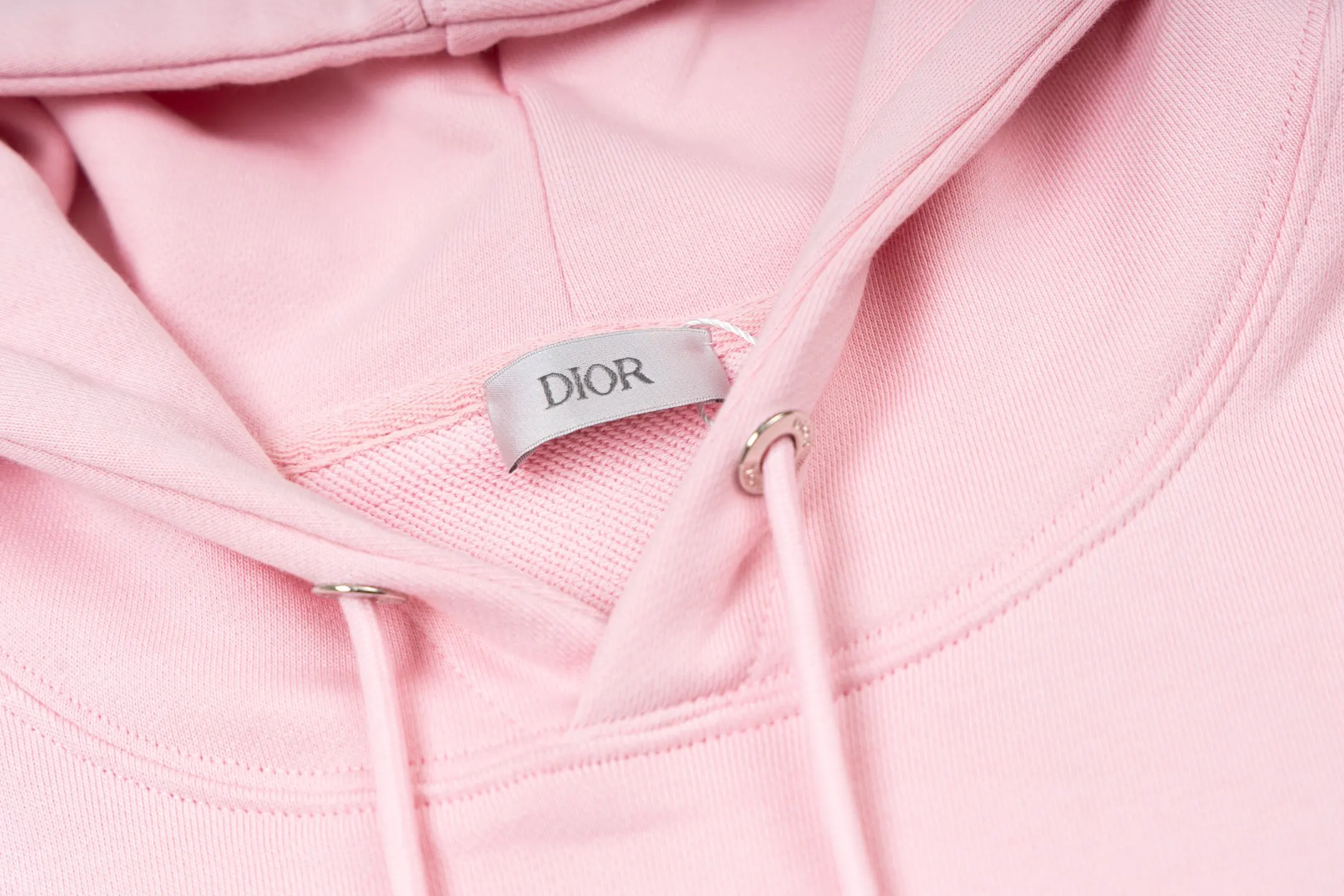 CD Icon Embroidered Cotton-Jersey Hoodie D19519909 — view 8