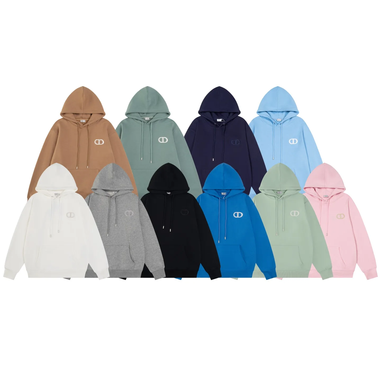 CD Icon Embroidered Cotton-Jersey Hoodie D19519909 — view 11
