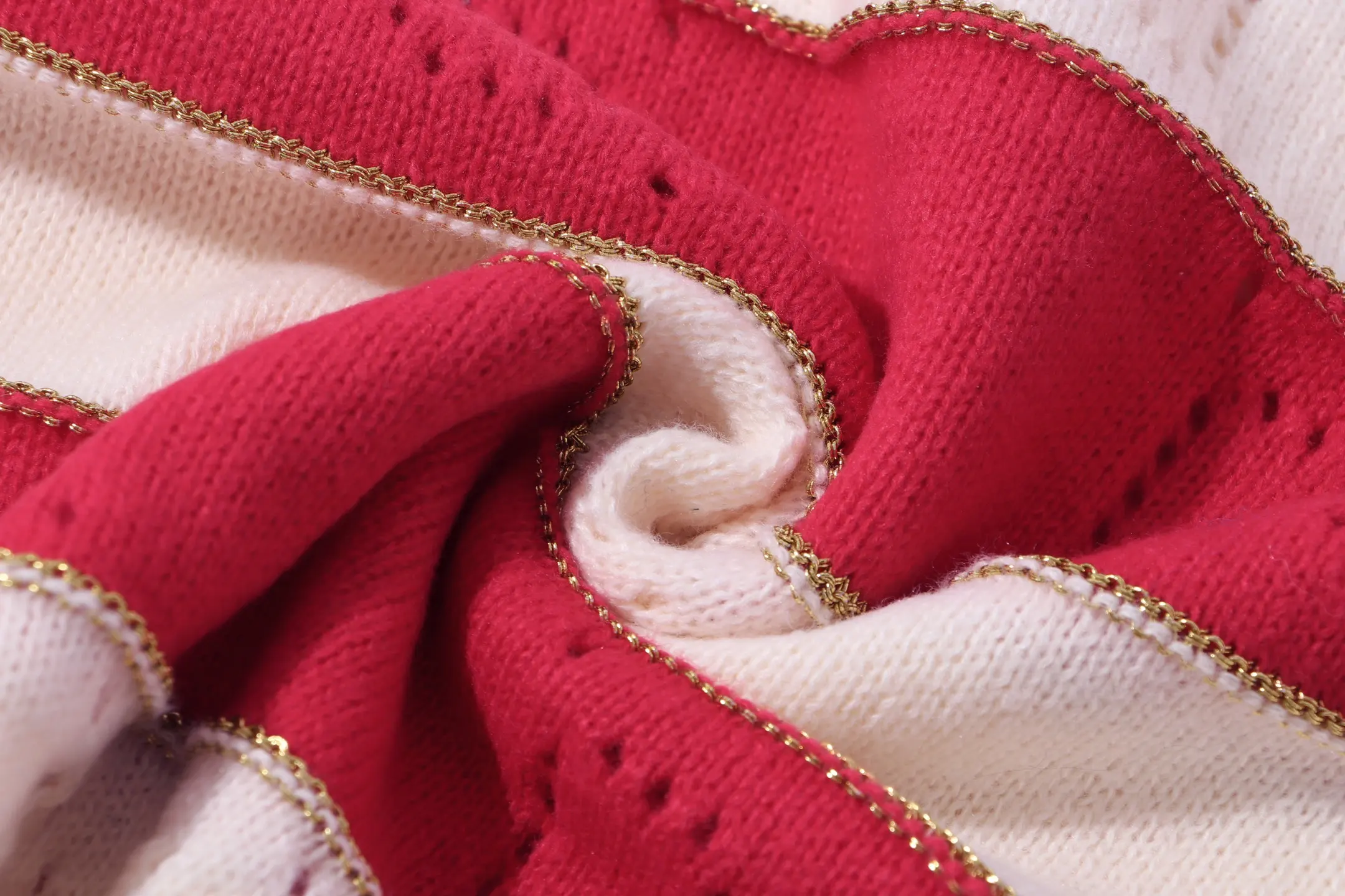 Striped GG Perforated Wool Sweater D20022069 — view 3