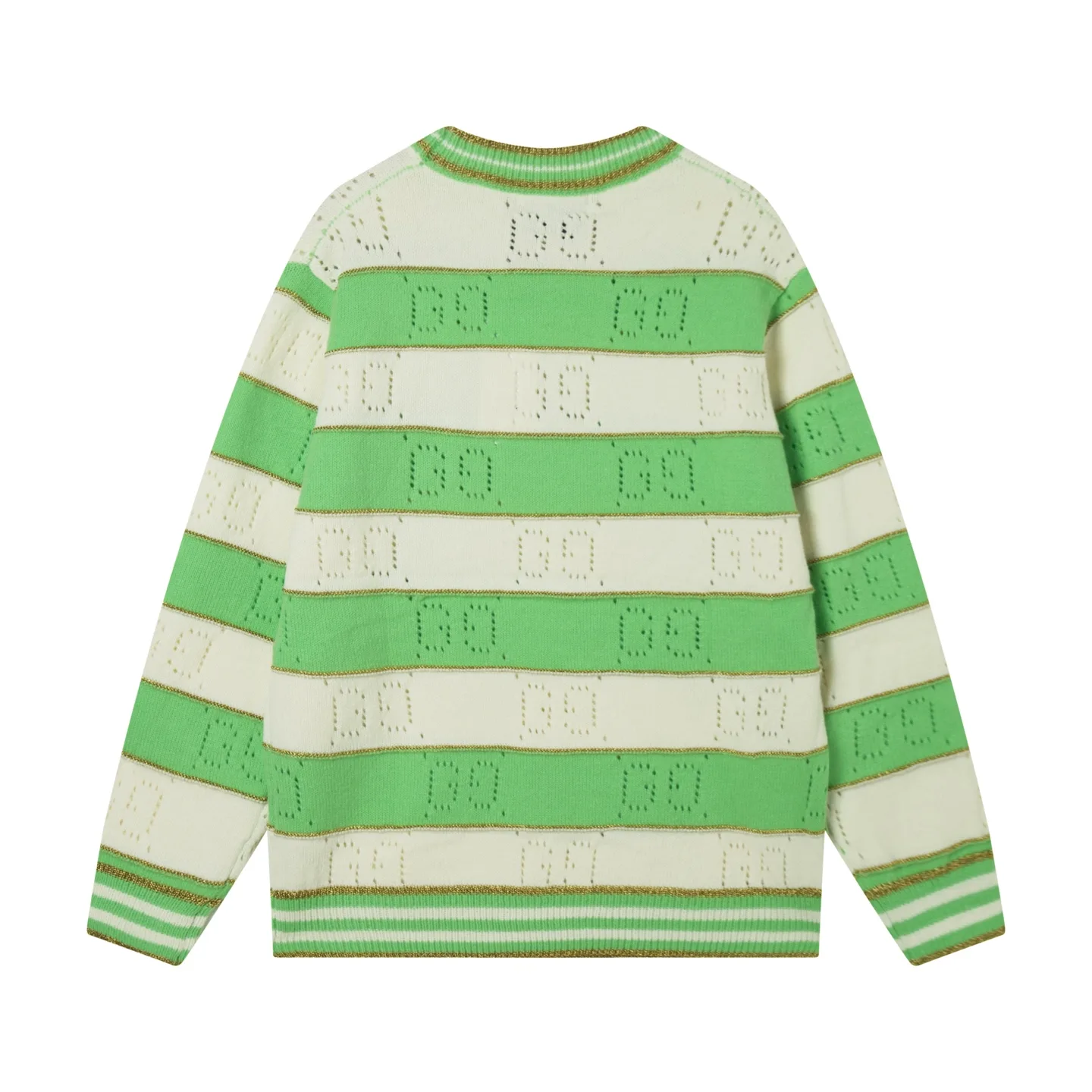 Striped GG Logo Wool Crew-Neck Sweater D20022070 — view 2