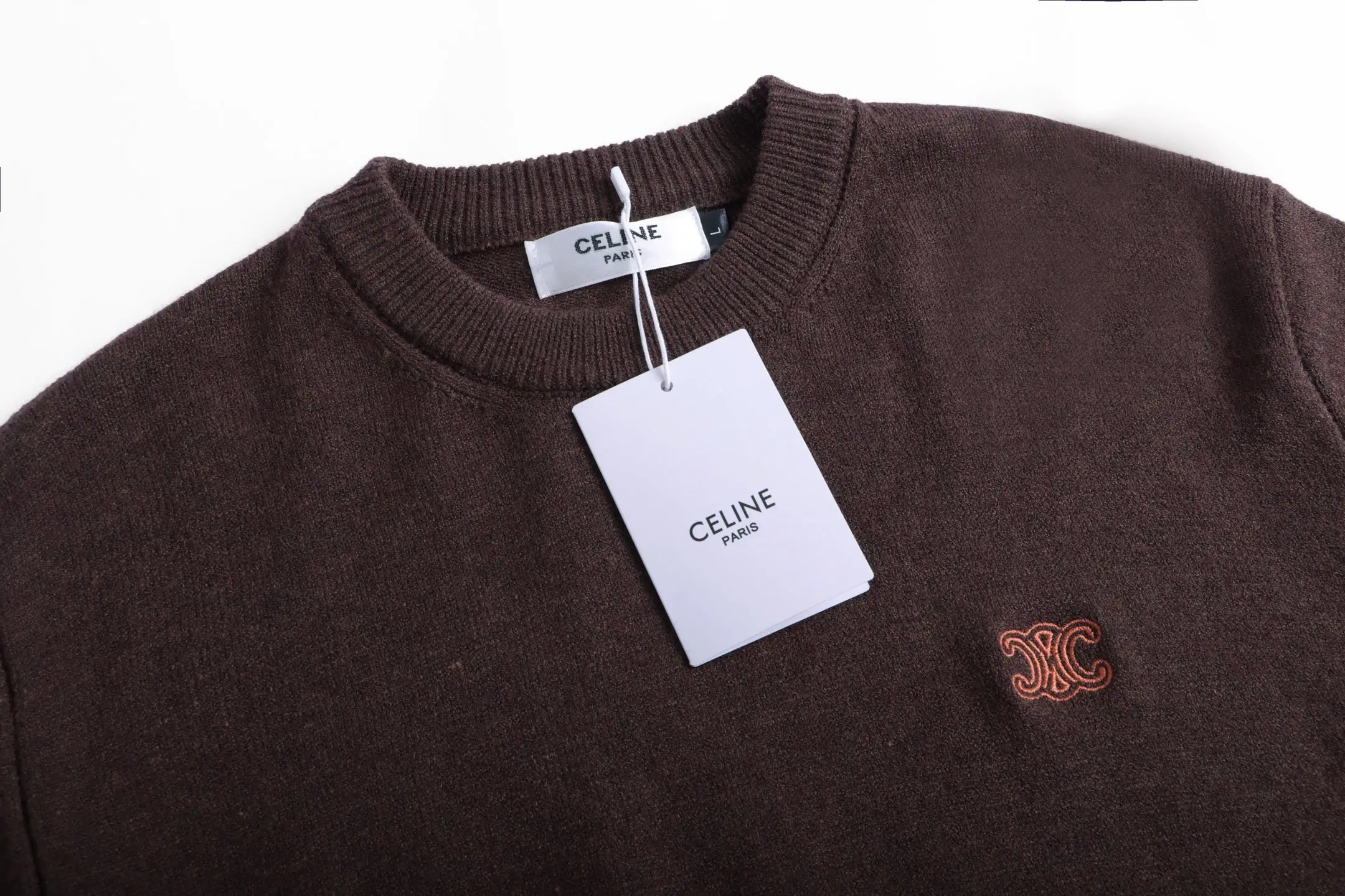 Logo-Embroidered Wool Crew-Neck Sweater D20022051 — view 4