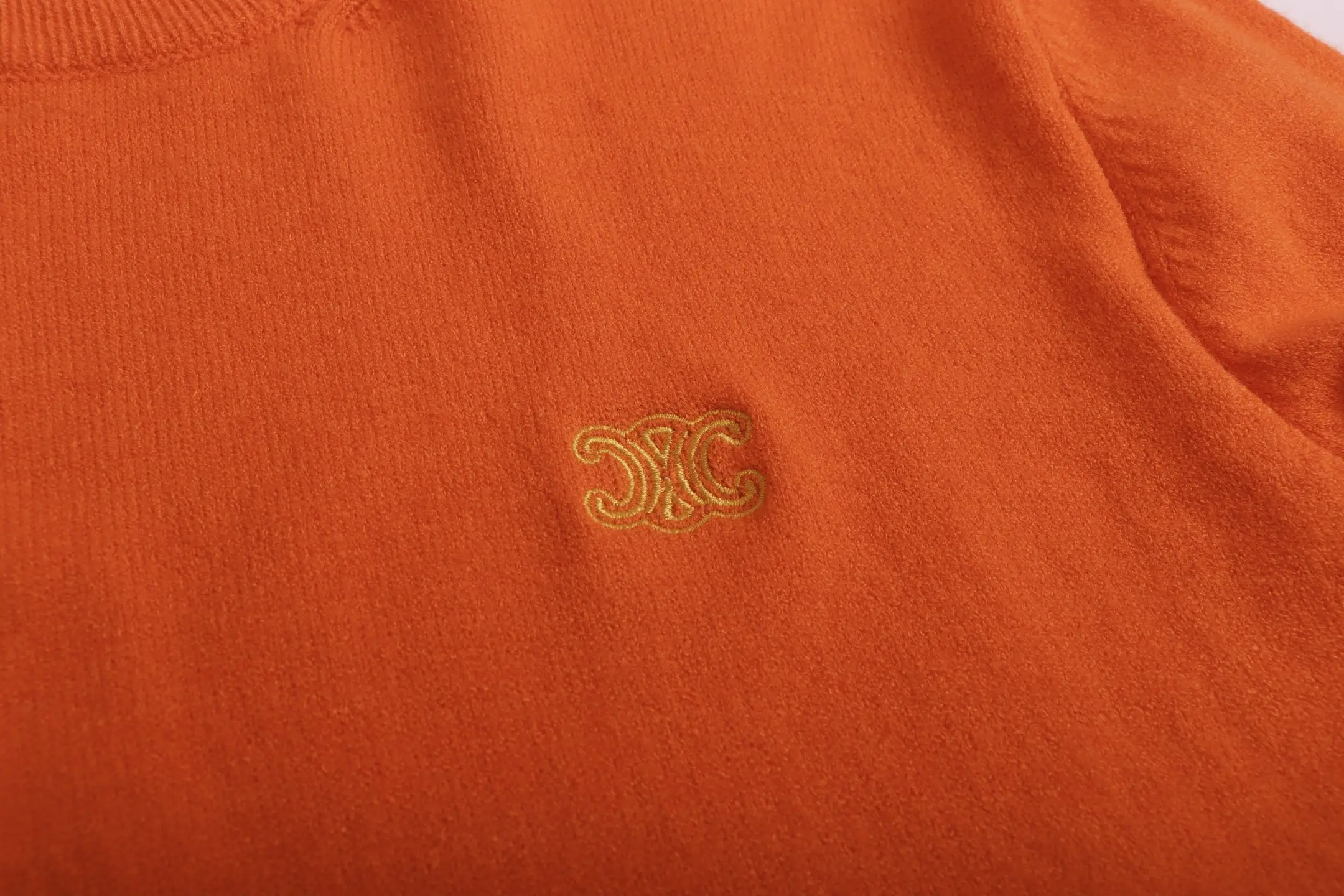 Triomphe Logo Embroidered Wool Sweater D20022049 — view 5