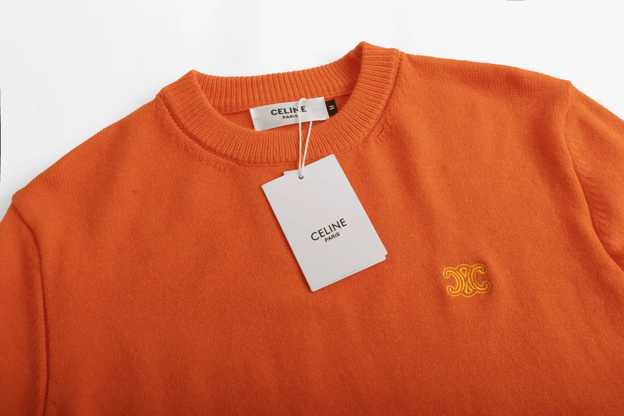 Triomphe Logo Embroidered Wool Sweater D20022049 — view 9