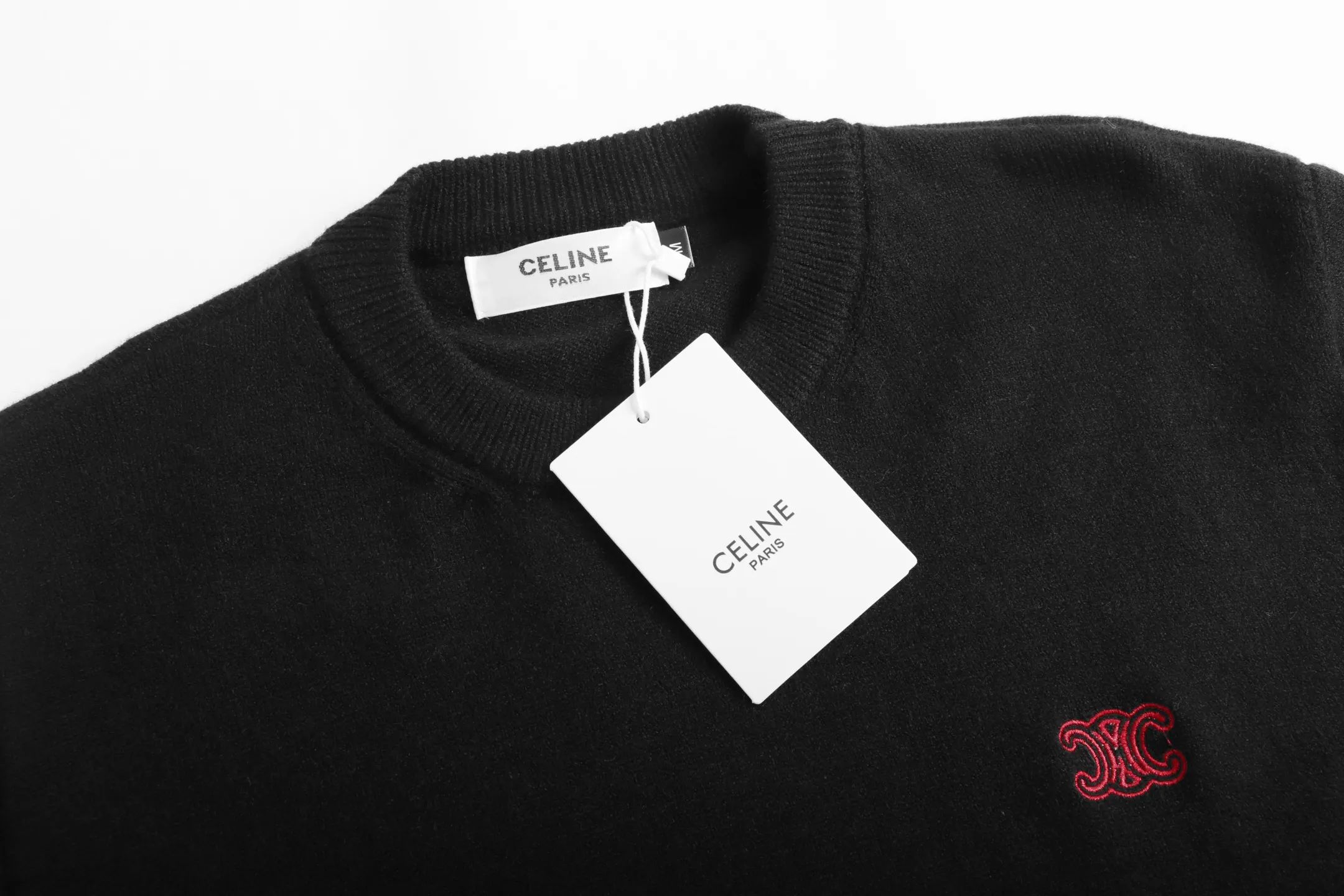 Triomphe Logo Embroidered Wool Sweater D20022052 — view 4