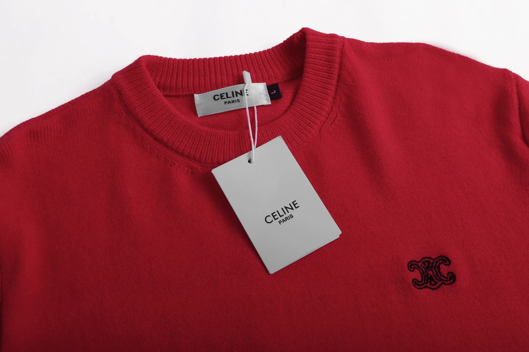 Triomphe Logo Embroidered Wool Sweater D20022048 — view 3
