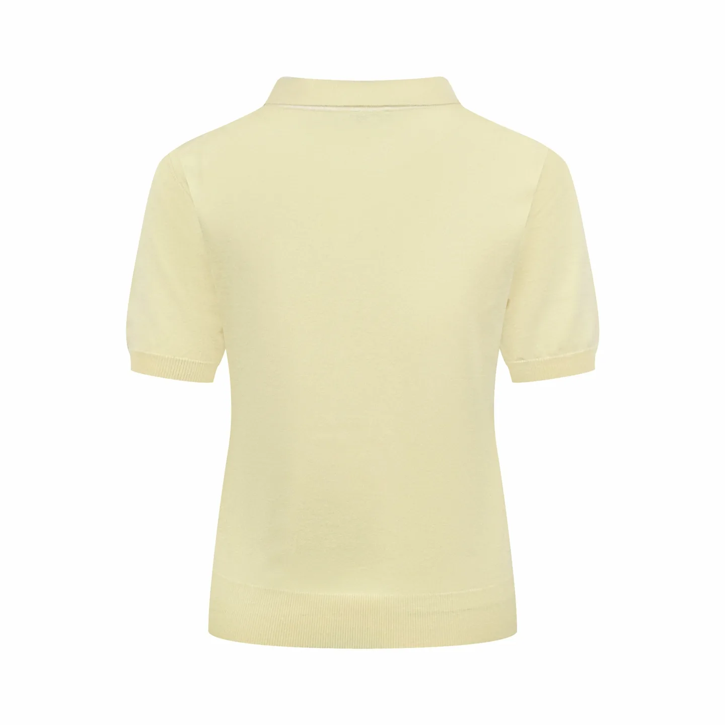 Anagram Embroidered Short-Sleeve Merino Wool Sweater D20021404 — view 2