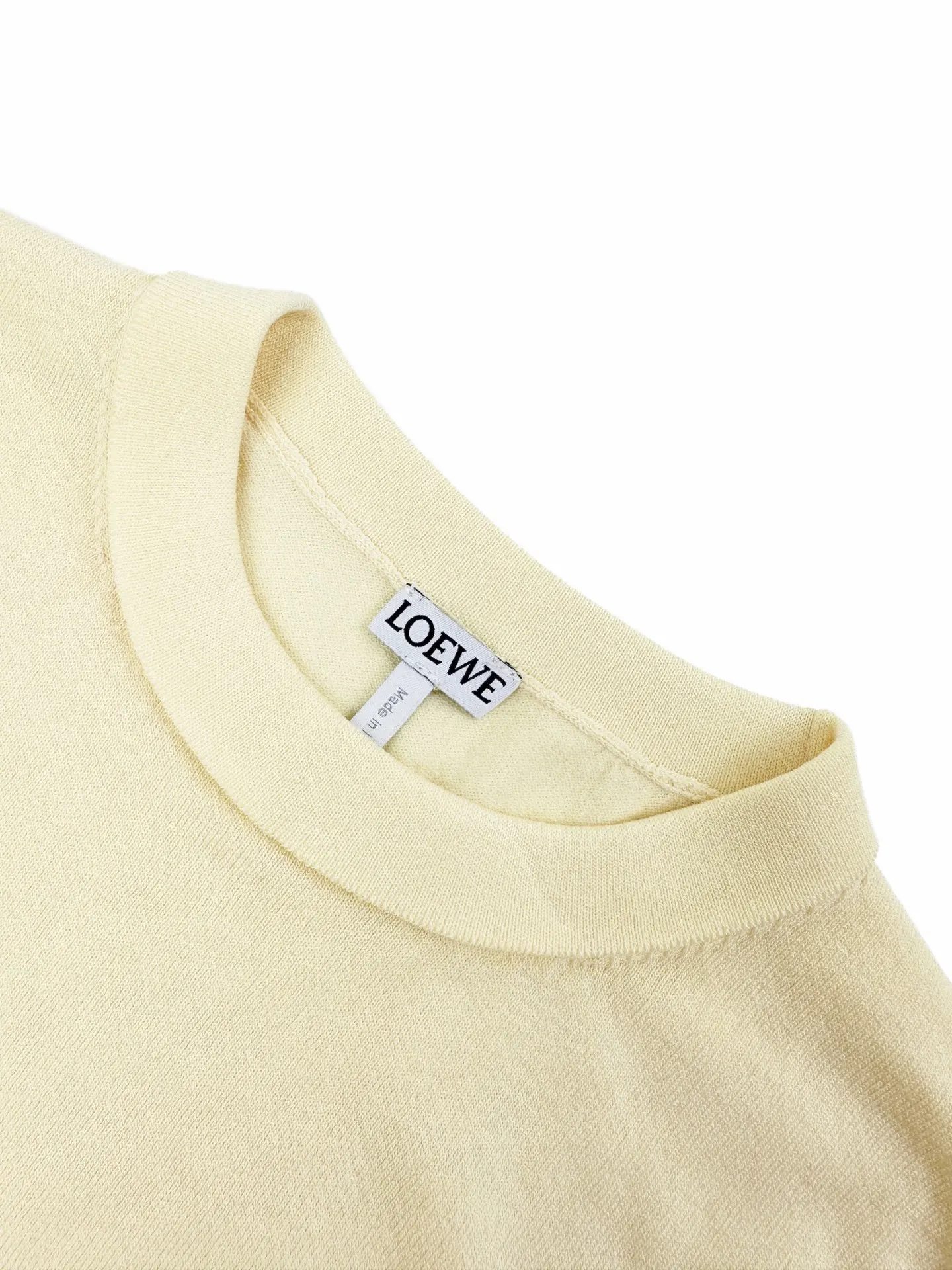 Anagram Embroidered Short-Sleeve Merino Wool Sweater D20021404 — view 3