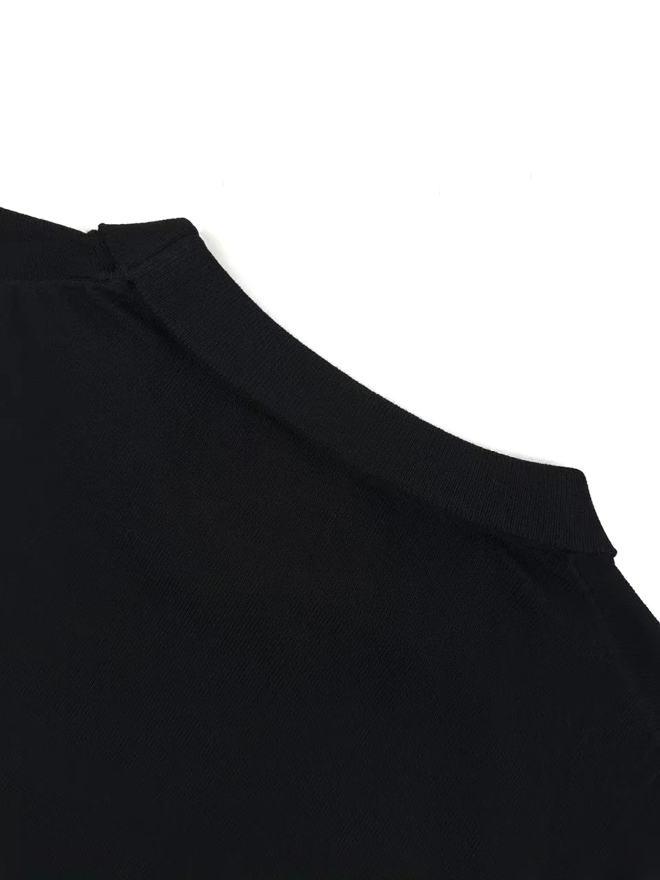 Anagram Embroidered Short-Sleeve Wool Sweater D20021403 — view 4