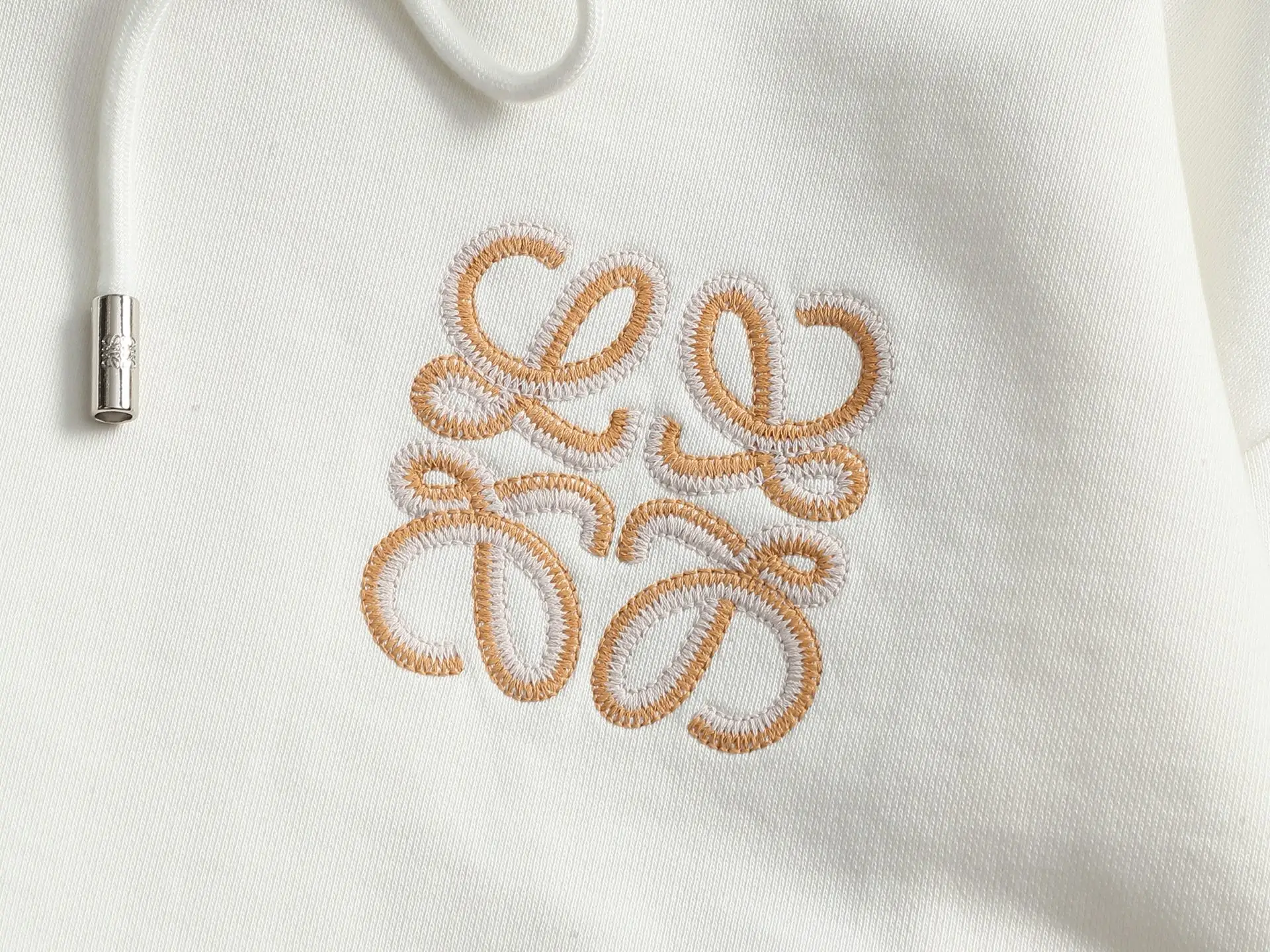 Anagram Logo Embroidered Cotton Hoodie D20021997 — view 7