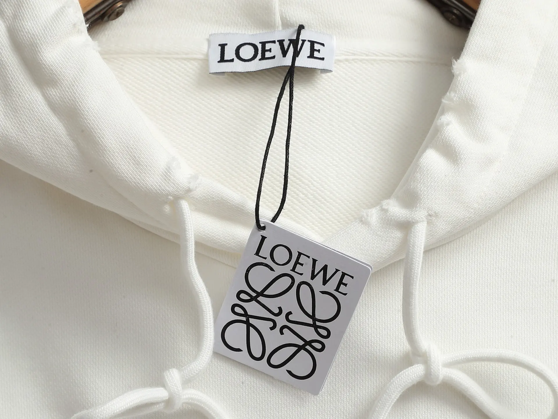 Anagram Logo Embroidered Cotton Hoodie D20021997 — view 8