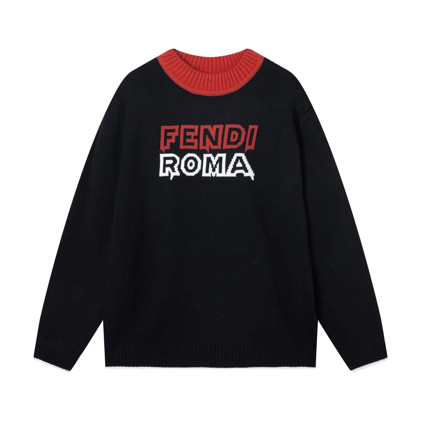Fendi Roma Logo Intarsia Wool Sweater D20022071