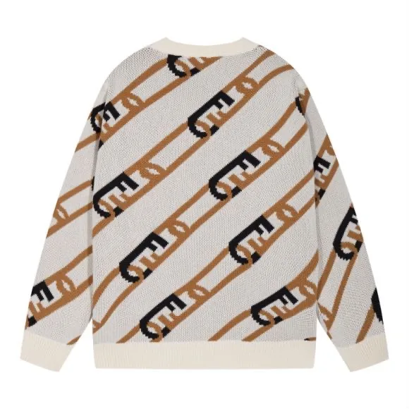 FF Logo Chain Jacquard Crew-Neck Sweater D20022073 — view 2