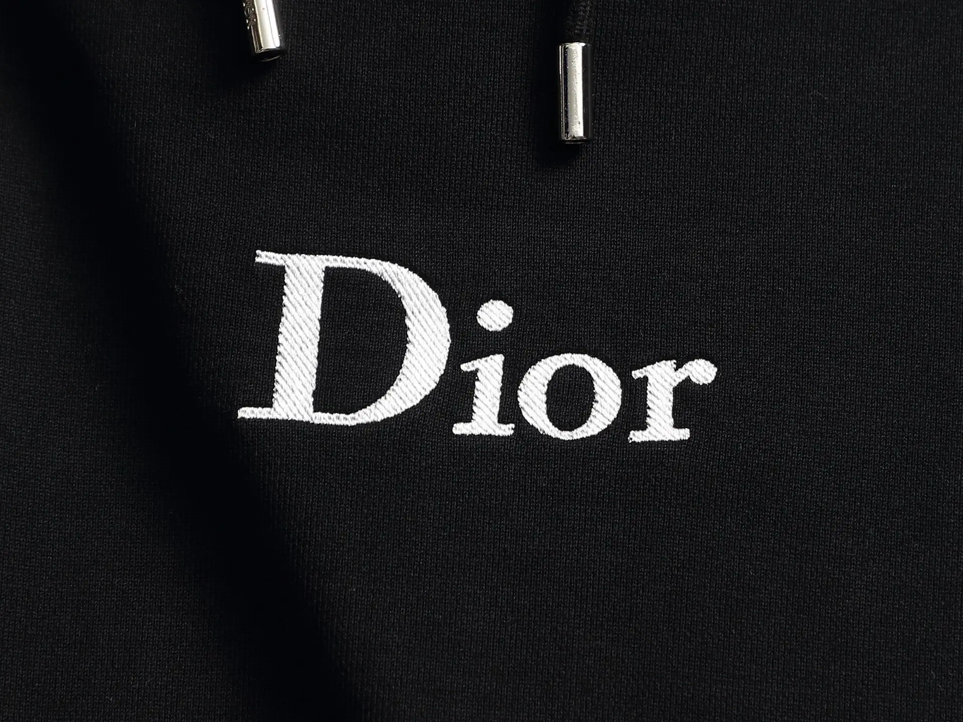 Logo Embroidery Cotton-Blend Hoodie D20022018 — view 6