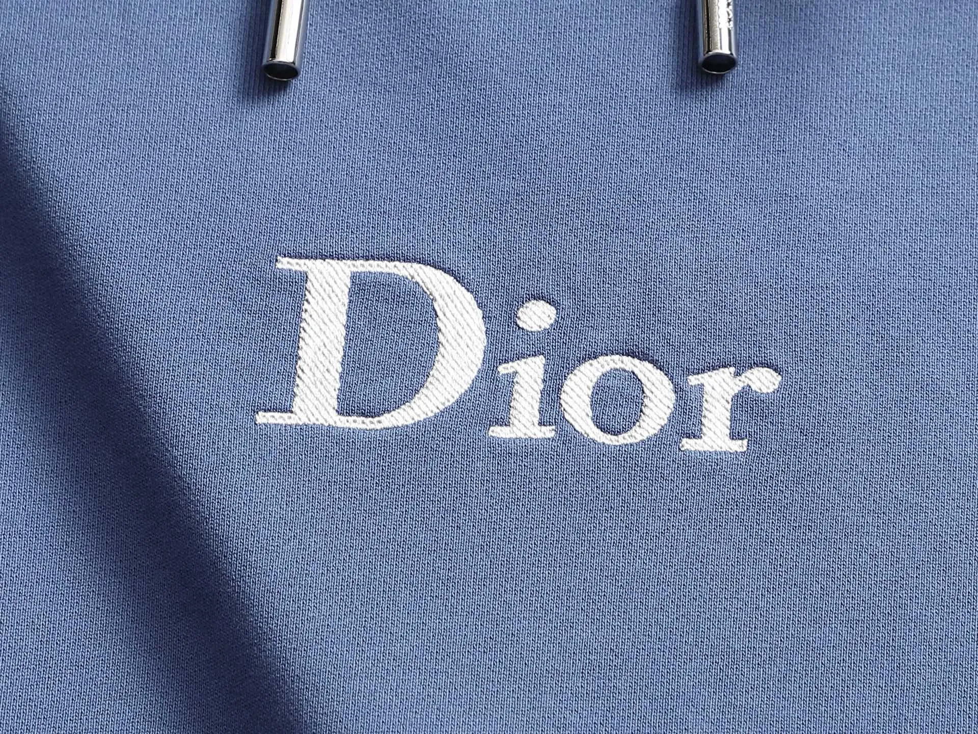 Logo Embroidery Cotton-Blend Hoodie D20022017 — view 3