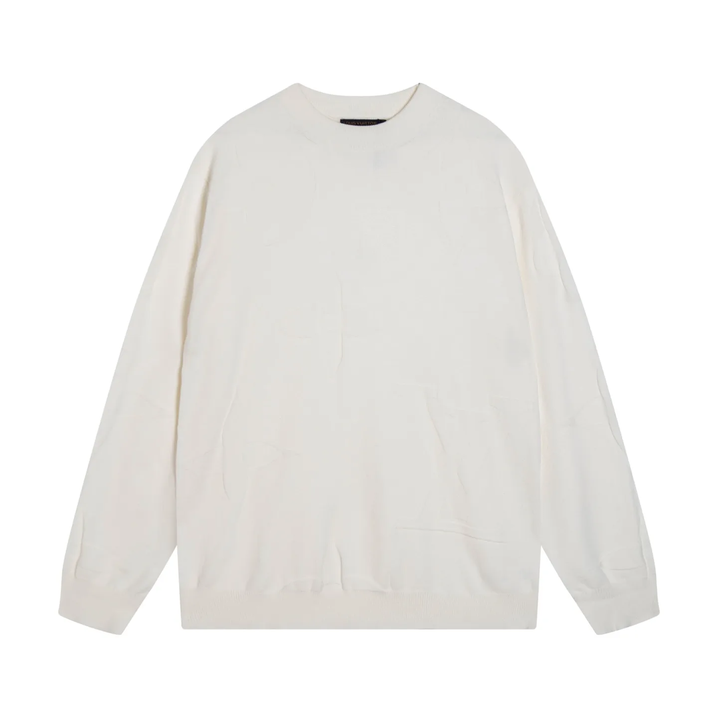 Monogram Debossed Wool Crew-Neck Sweater D20022054