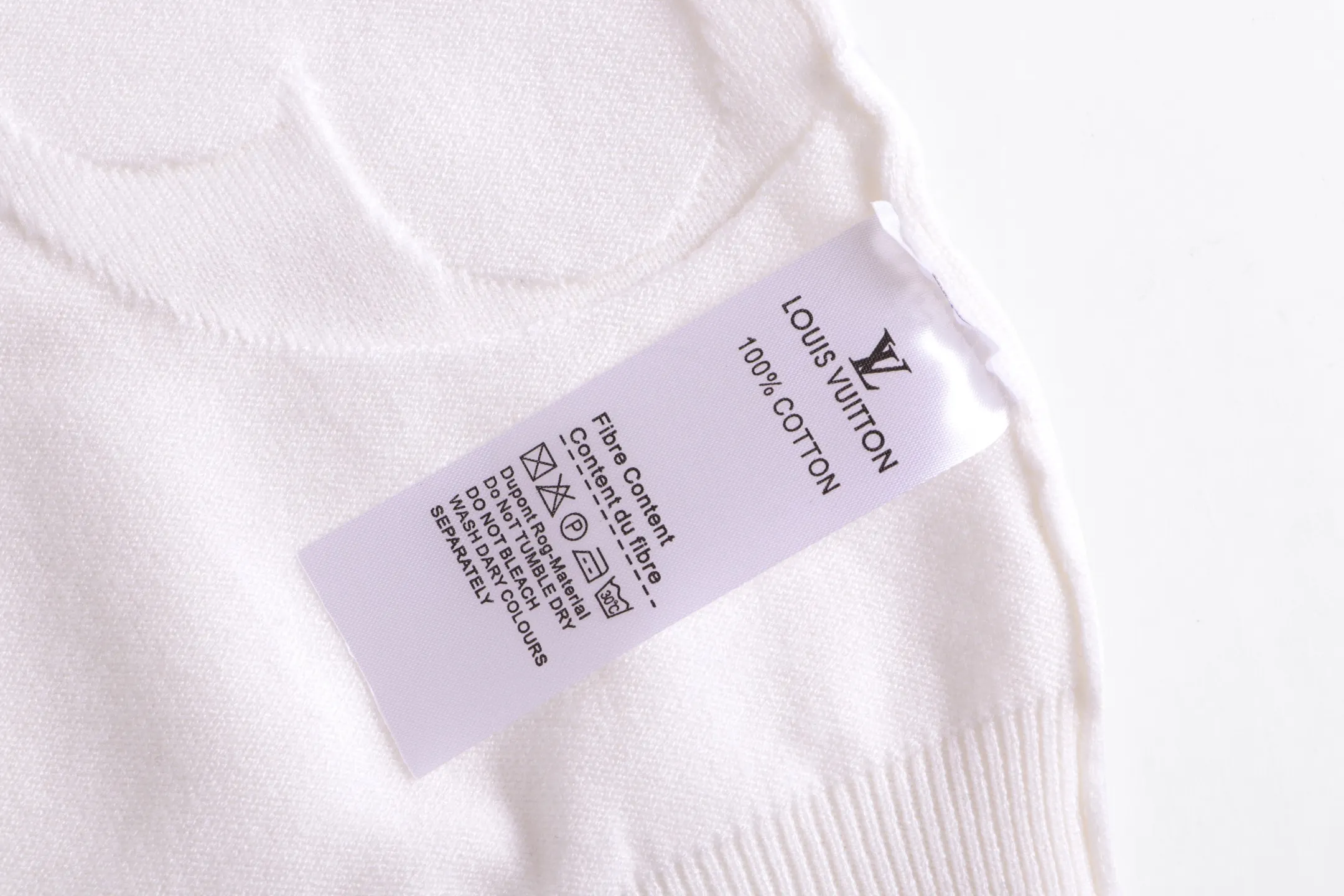 Monogram Debossed Wool Crew-Neck Sweater D20022054 — view 8