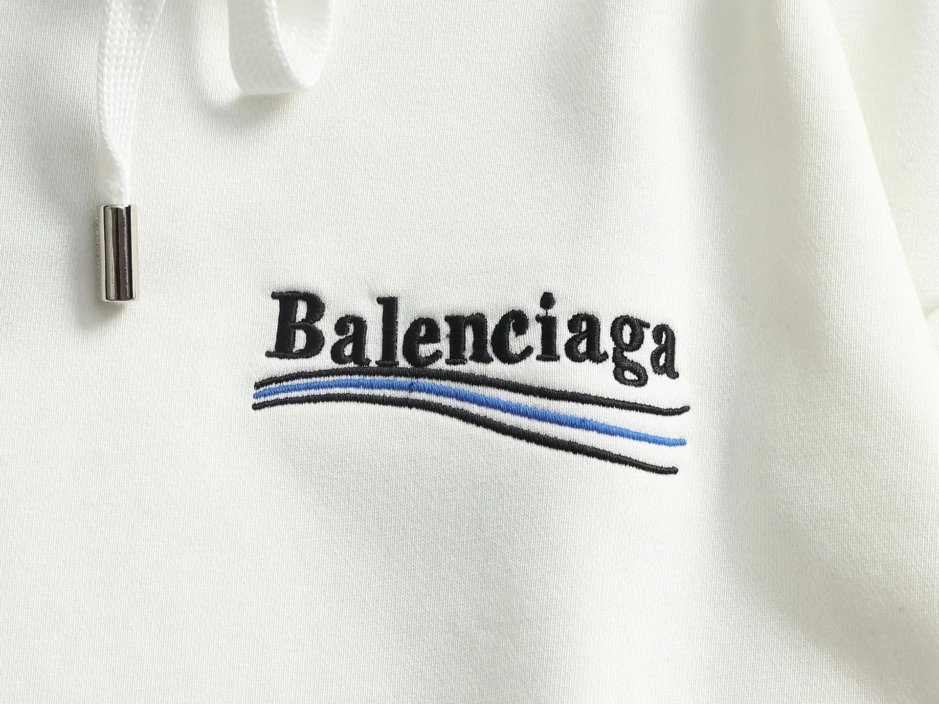 Logo-Embroidered Distressed Cotton Hoodie D20022019 — view 6