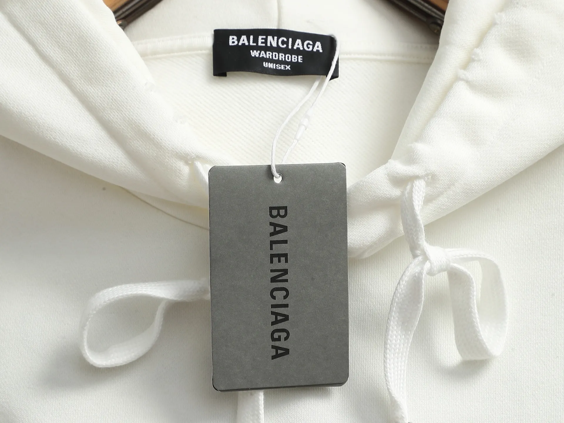 Logo-Embroidered Distressed Cotton Hoodie D20022019 — view 7
