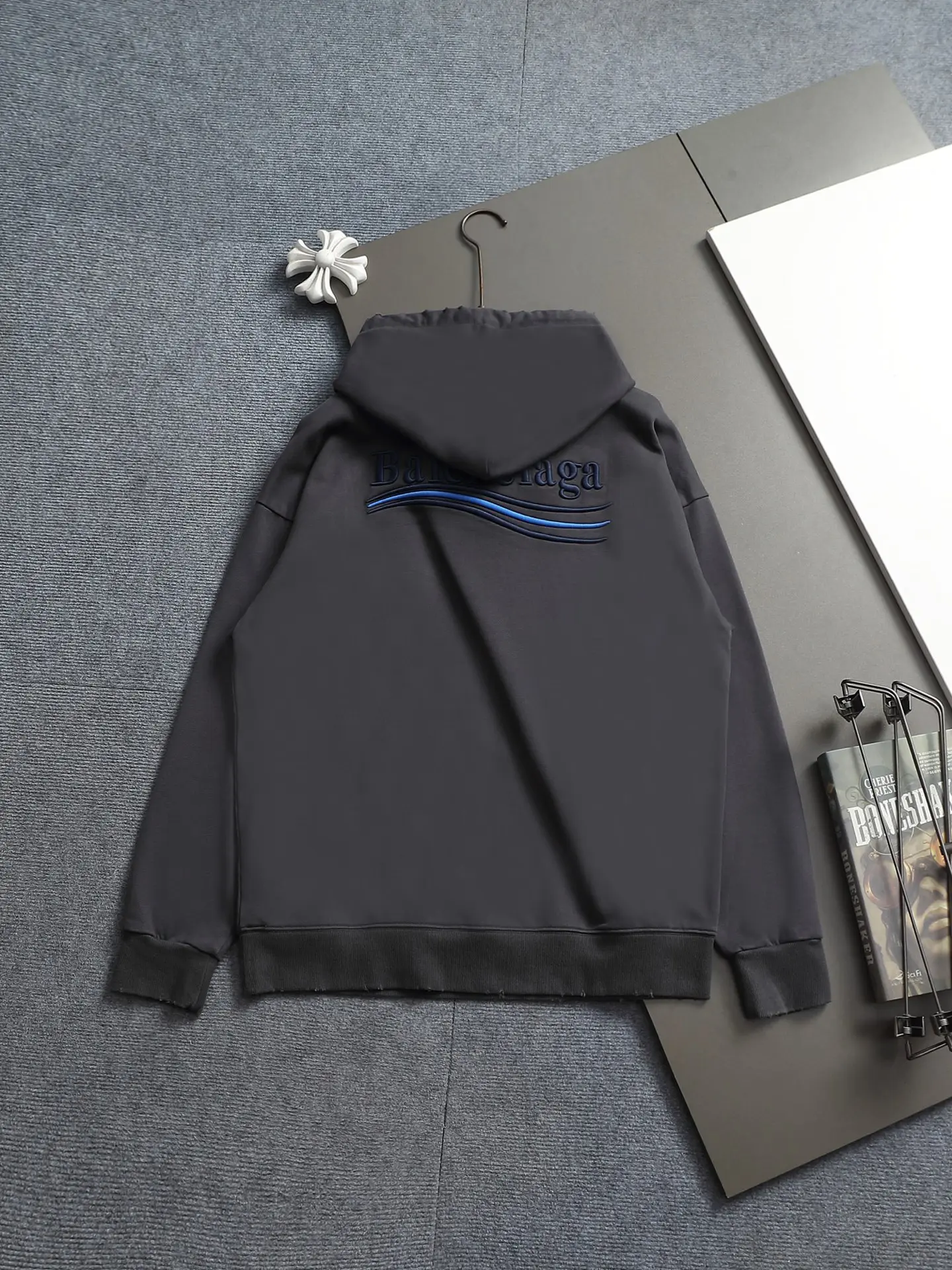Political Campaign Logo Distressed Hoodie D20022022 — view 12