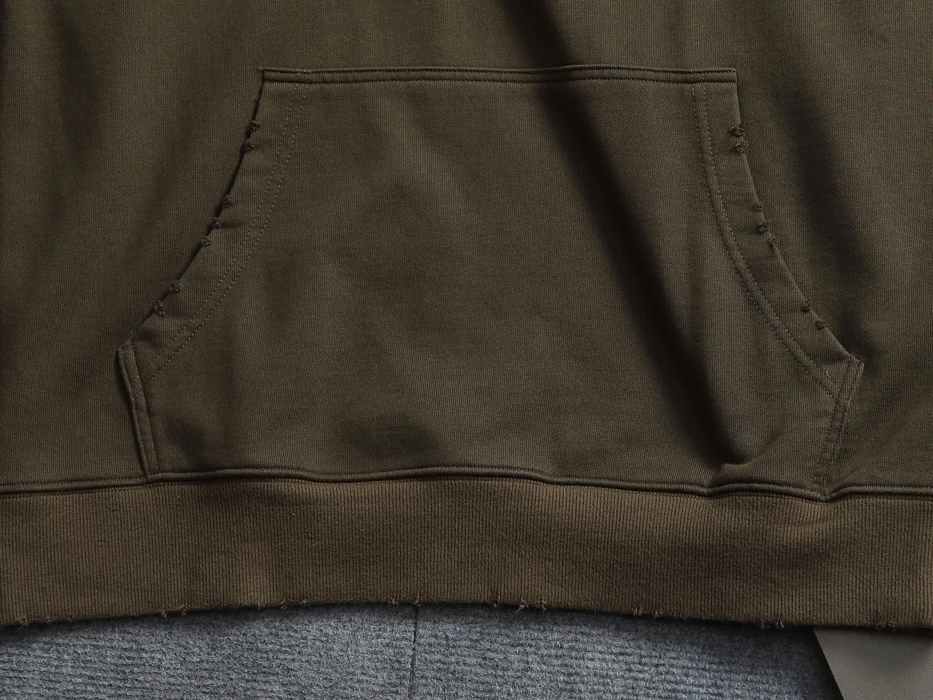 Distressed Logo Embroidery Oversized Hoodie D20022021 — view 3