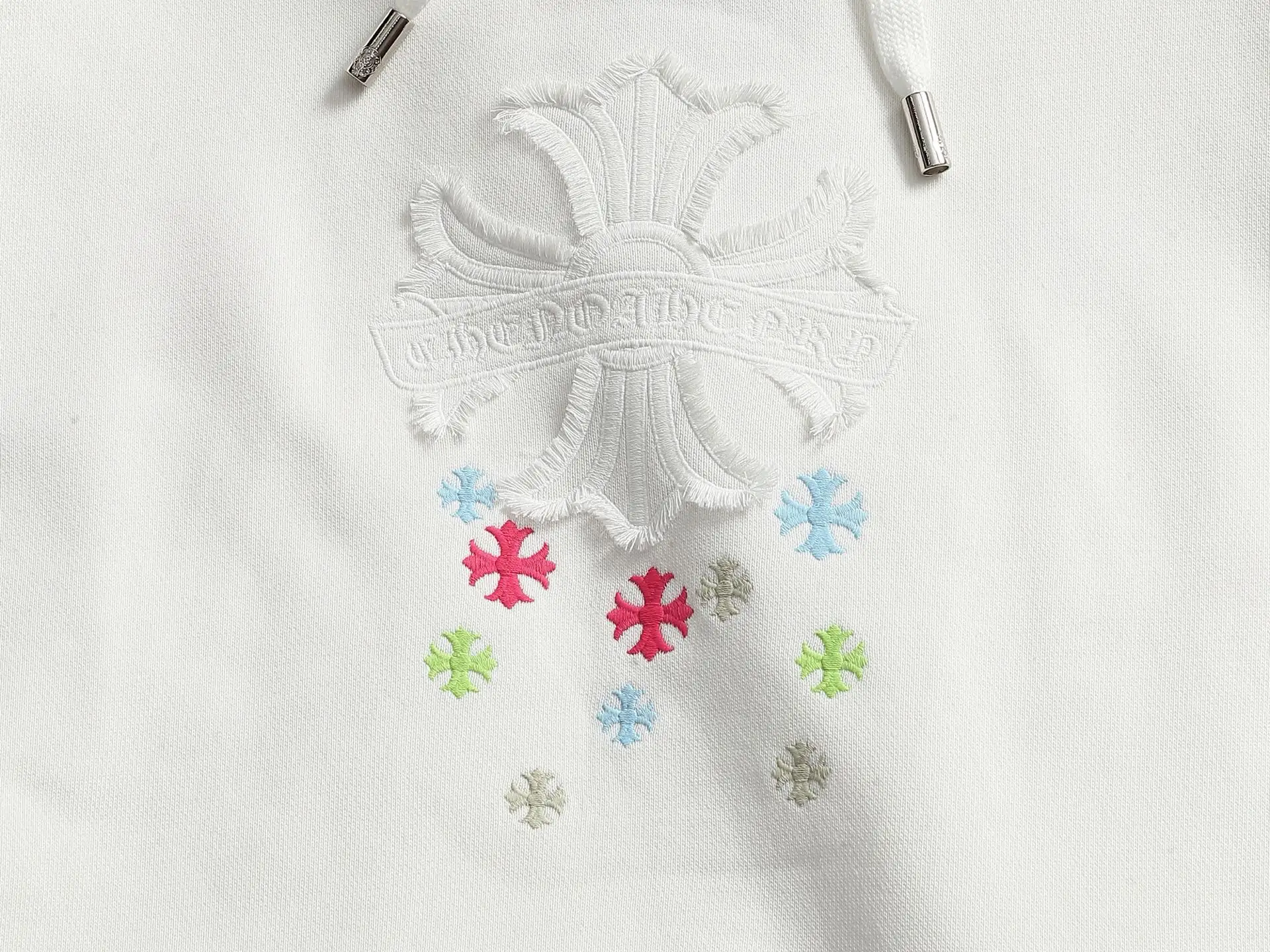 Chrome Hearts Cross Embroidery Acid-Wash Hoodie D20022015 — view 3
