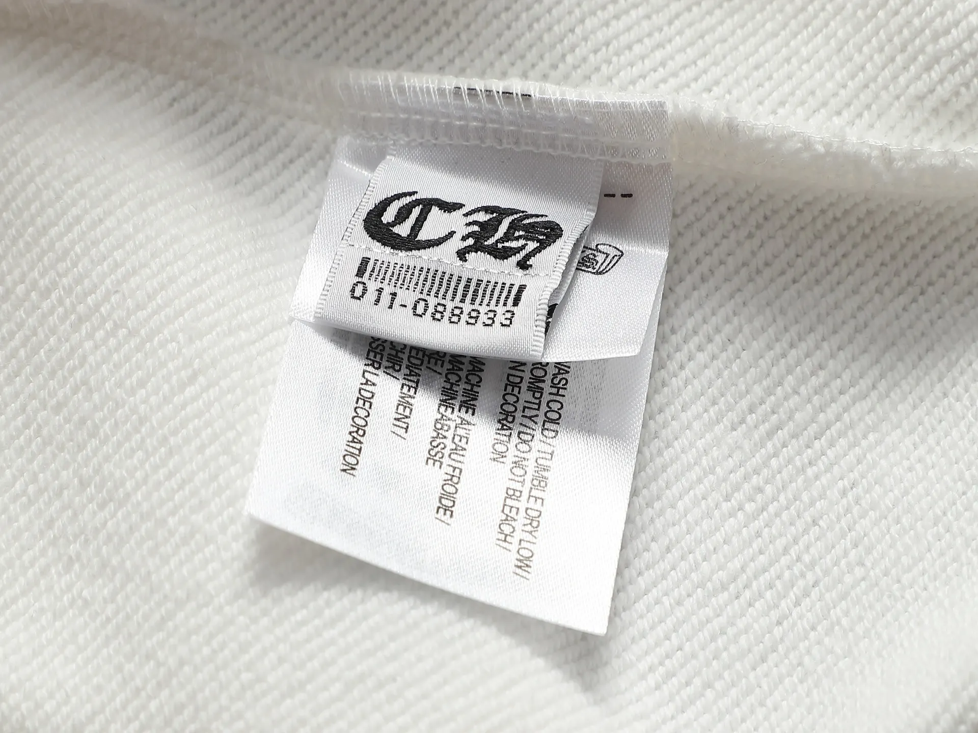Chrome Hearts Cross Embroidery Acid-Wash Hoodie D20022015 — view 10