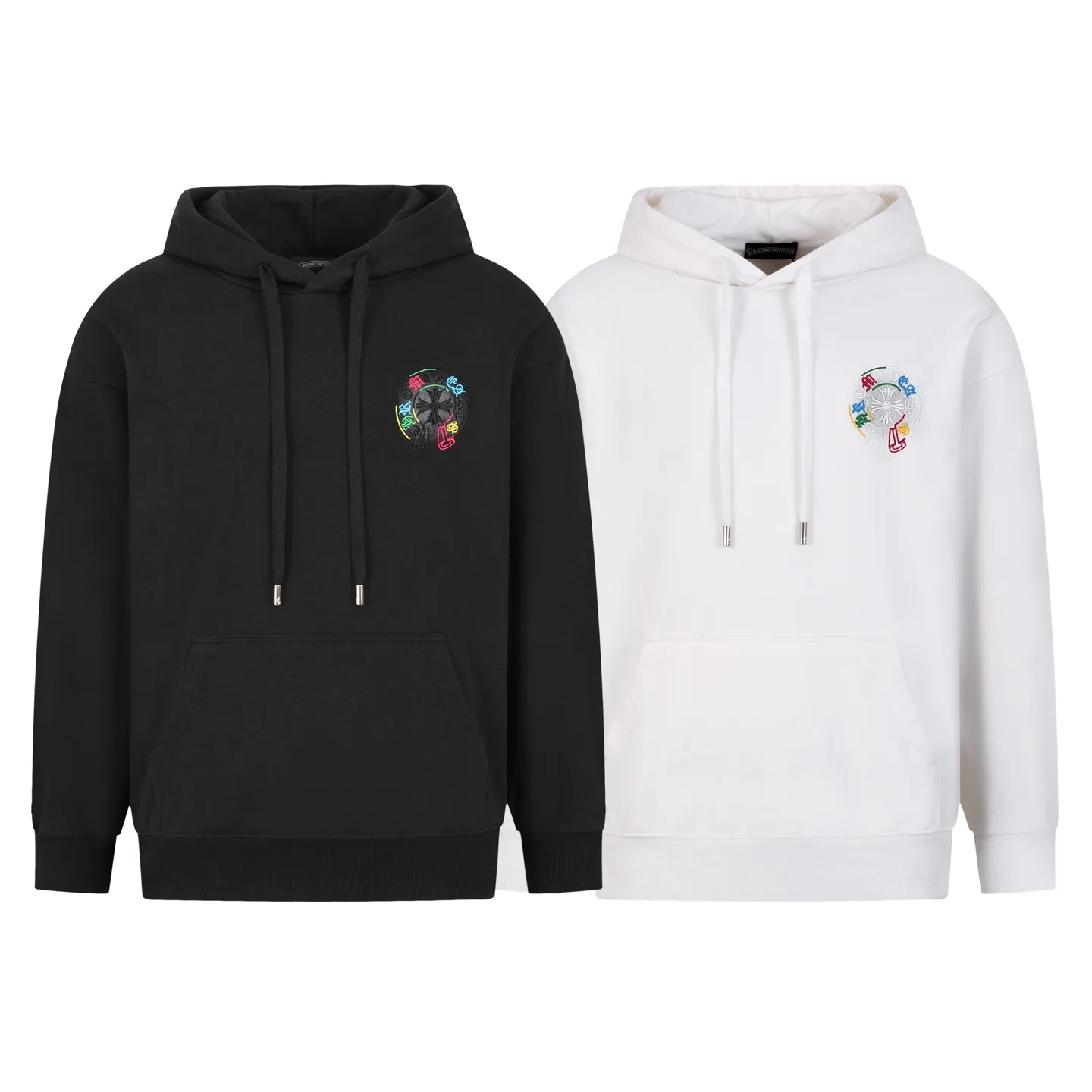 Embroidered Logo Cotton-Blend Hoodie D20020339 — view 2