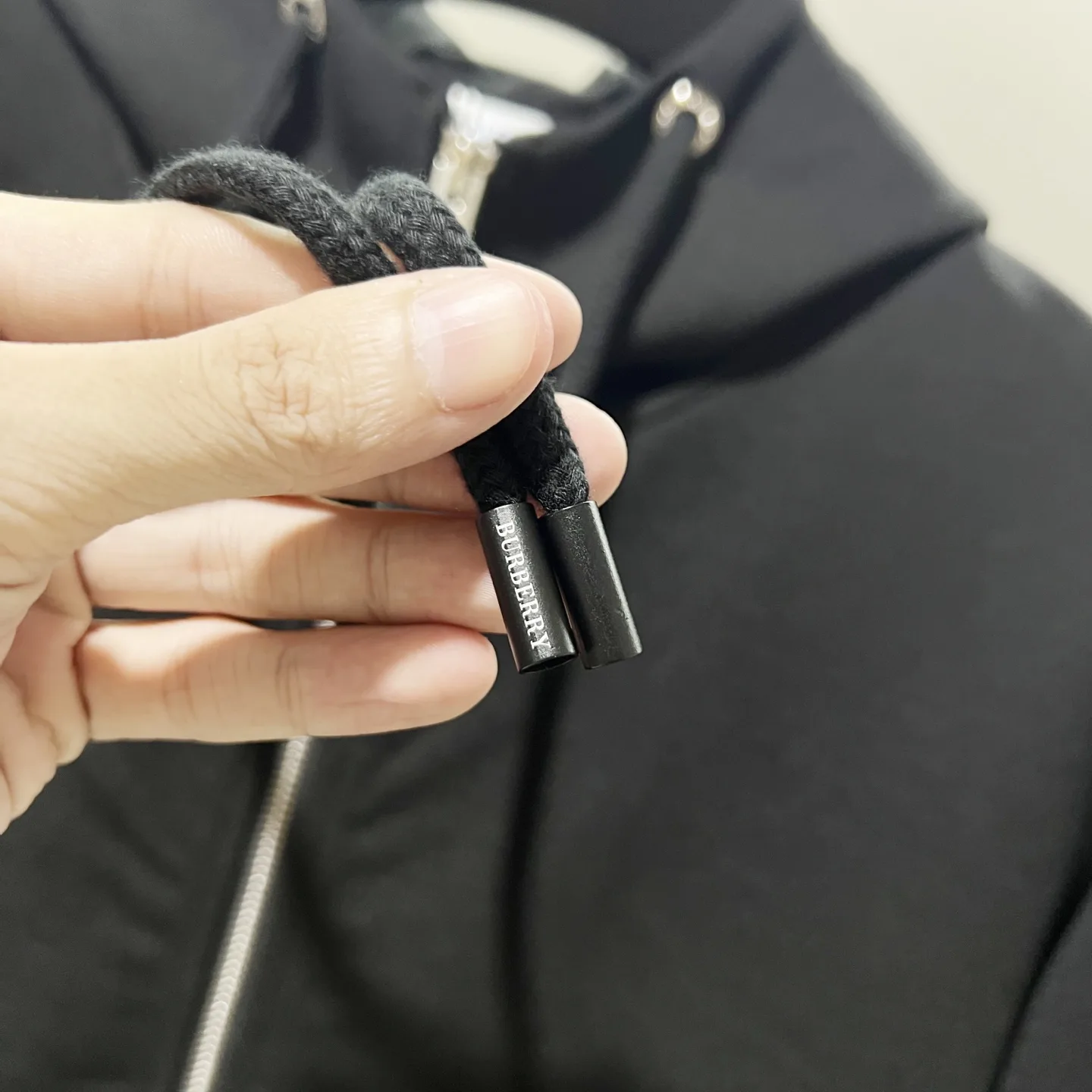 Check Logo Patch Zip-Up Hoodie D20020051 — view 8