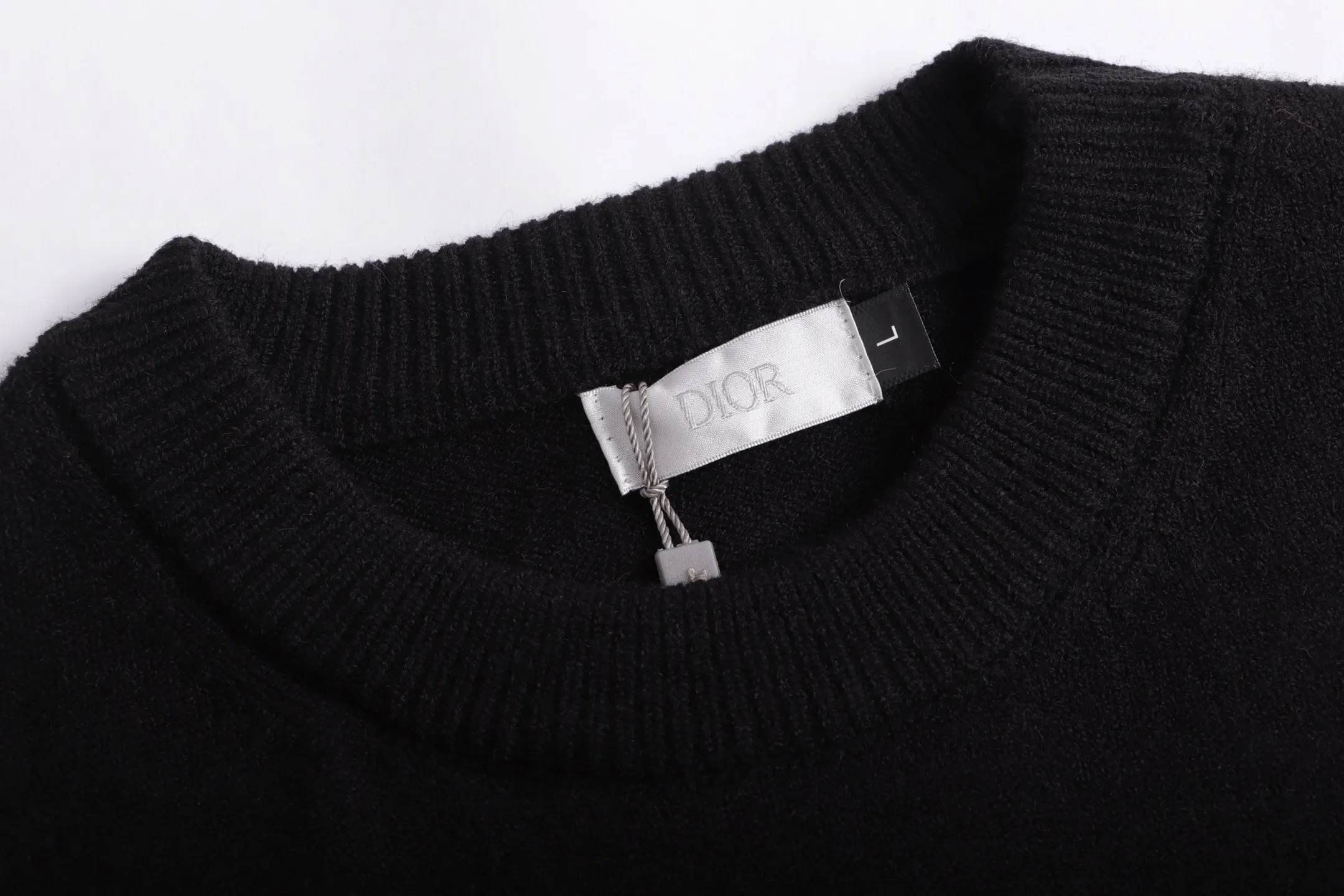 Logo Embroidery Wool Crew-Neck Sweater D20022060 — view 4