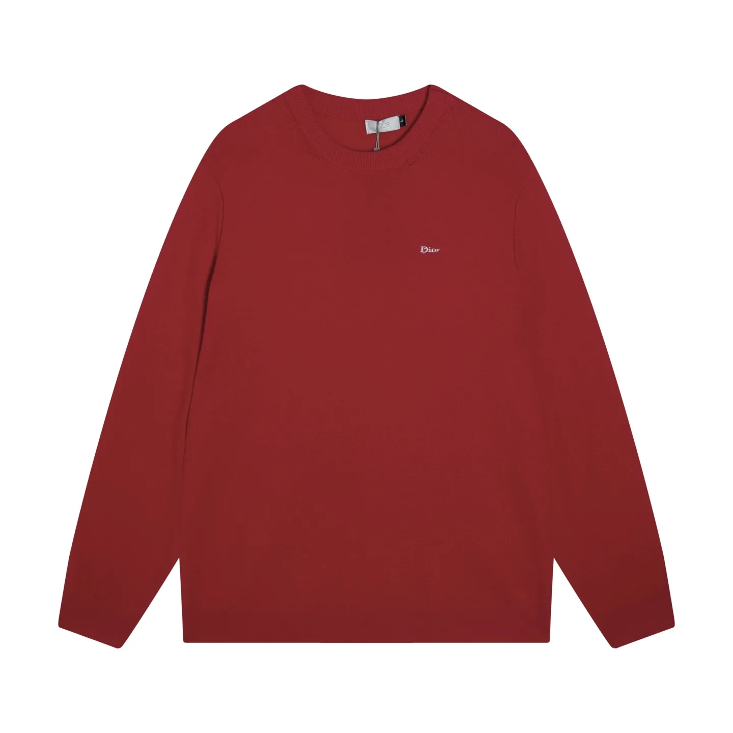 Logo Embroidered Wool Crew-Neck Sweater D20022061
