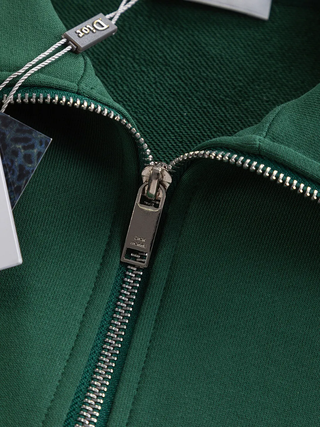 Logo-Embroidered Quarter-Zip Cotton Sweatshirt D20022832 — view 7