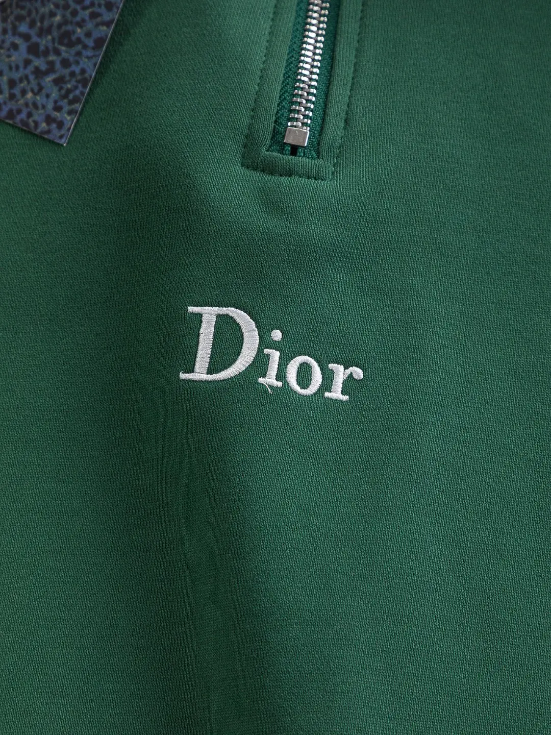 Logo-Embroidered Quarter-Zip Cotton Sweatshirt D20022832 — view 8
