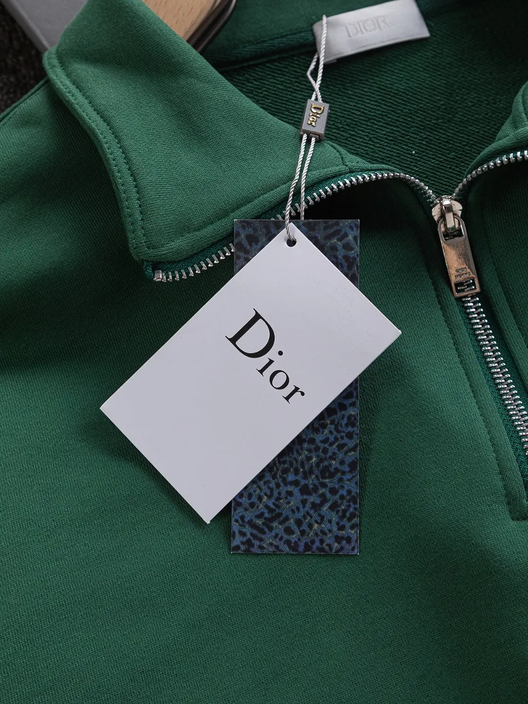 Logo-Embroidered Quarter-Zip Cotton Sweatshirt D20022832 — view 12
