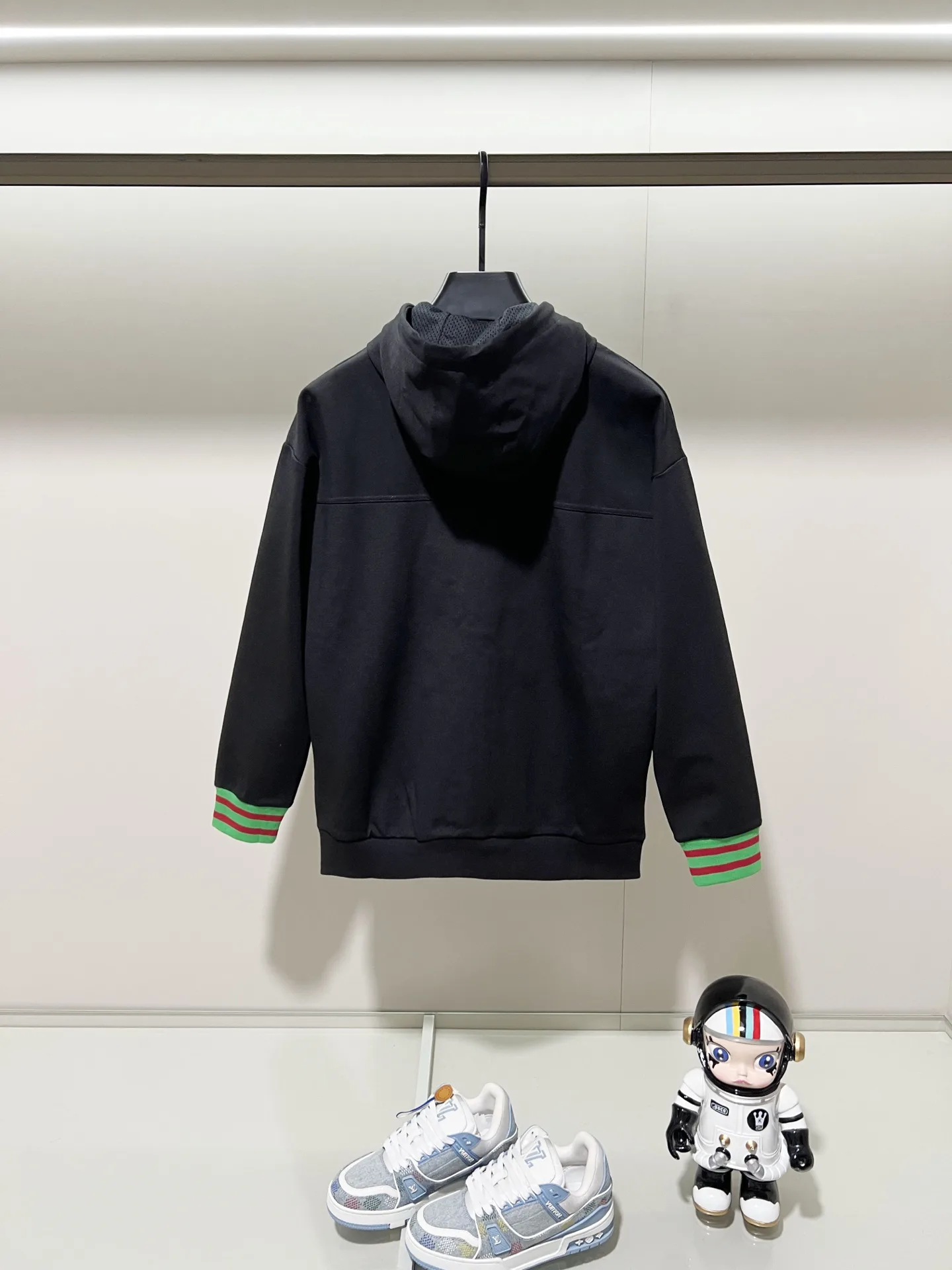 Web-Stripe Zip-Up Hooded Jacket D20020076 — view 2