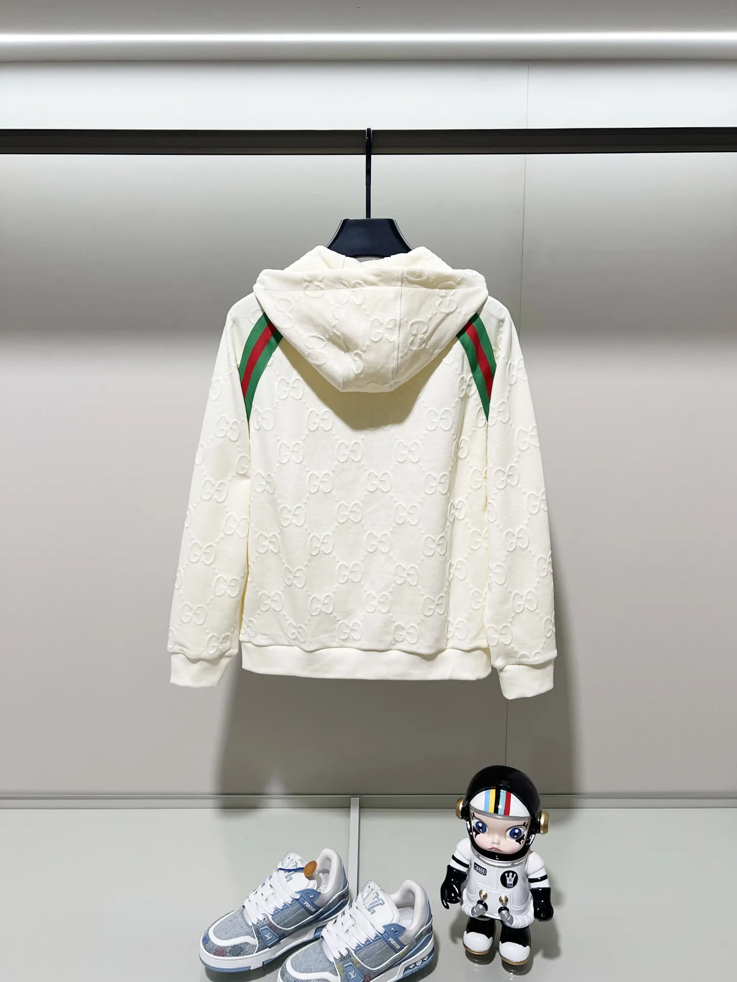 GG Monogram Web-Stripe Zip-Up Hoodie D20020071 — view 2